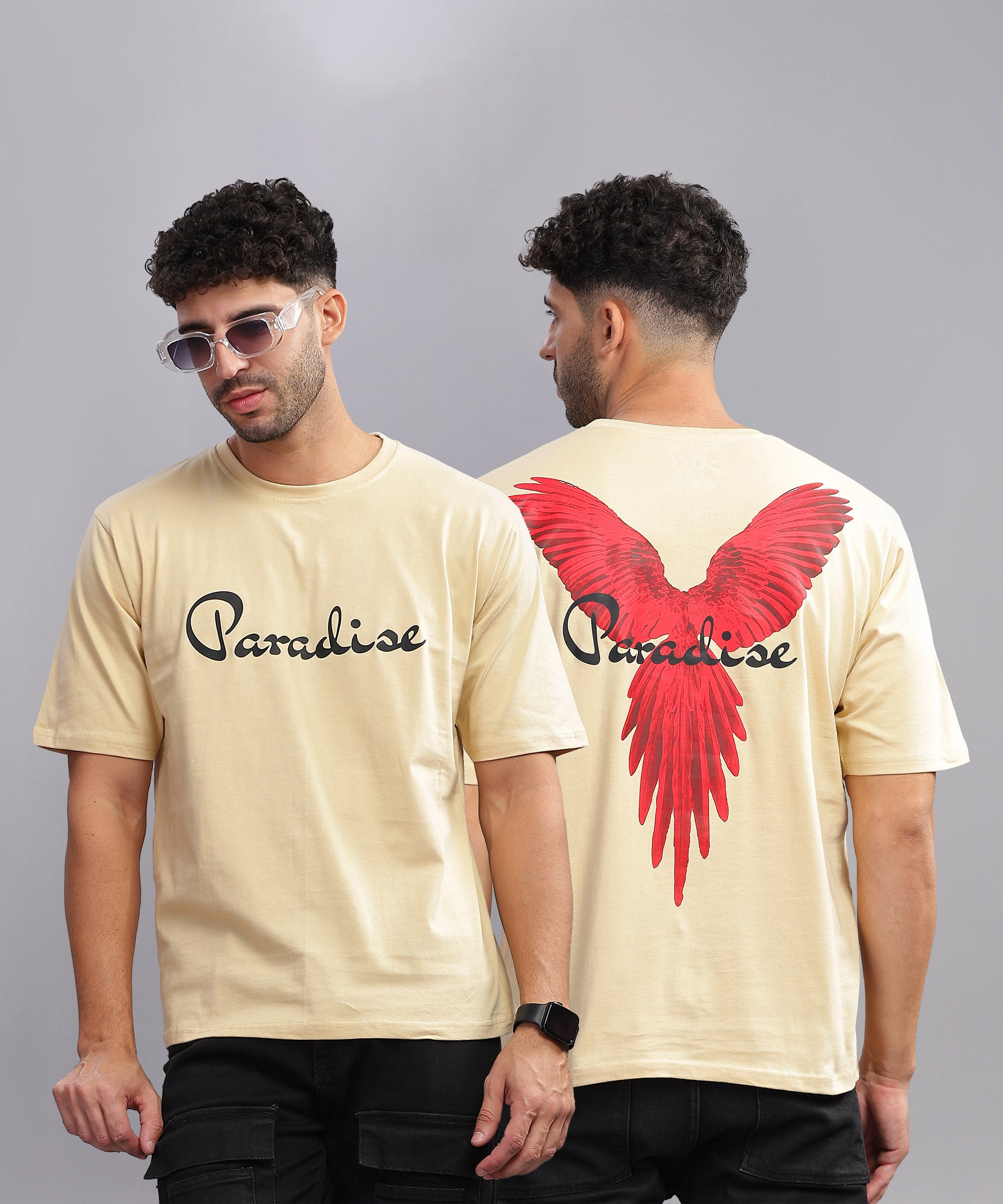 Paradise | Men's Oversized T-shirt | Cream