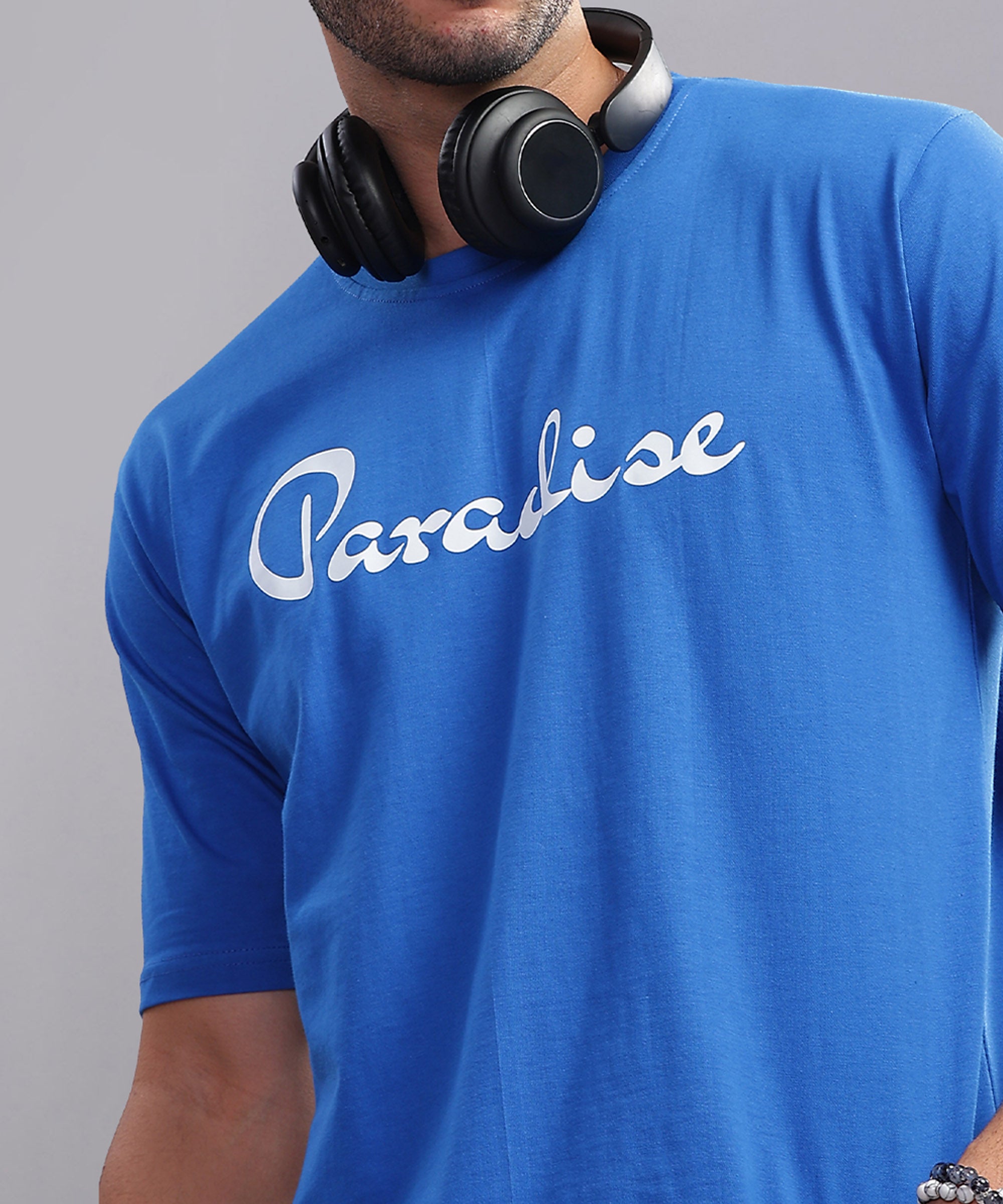 Paradise | Men's Oversized T-shirt | Blue