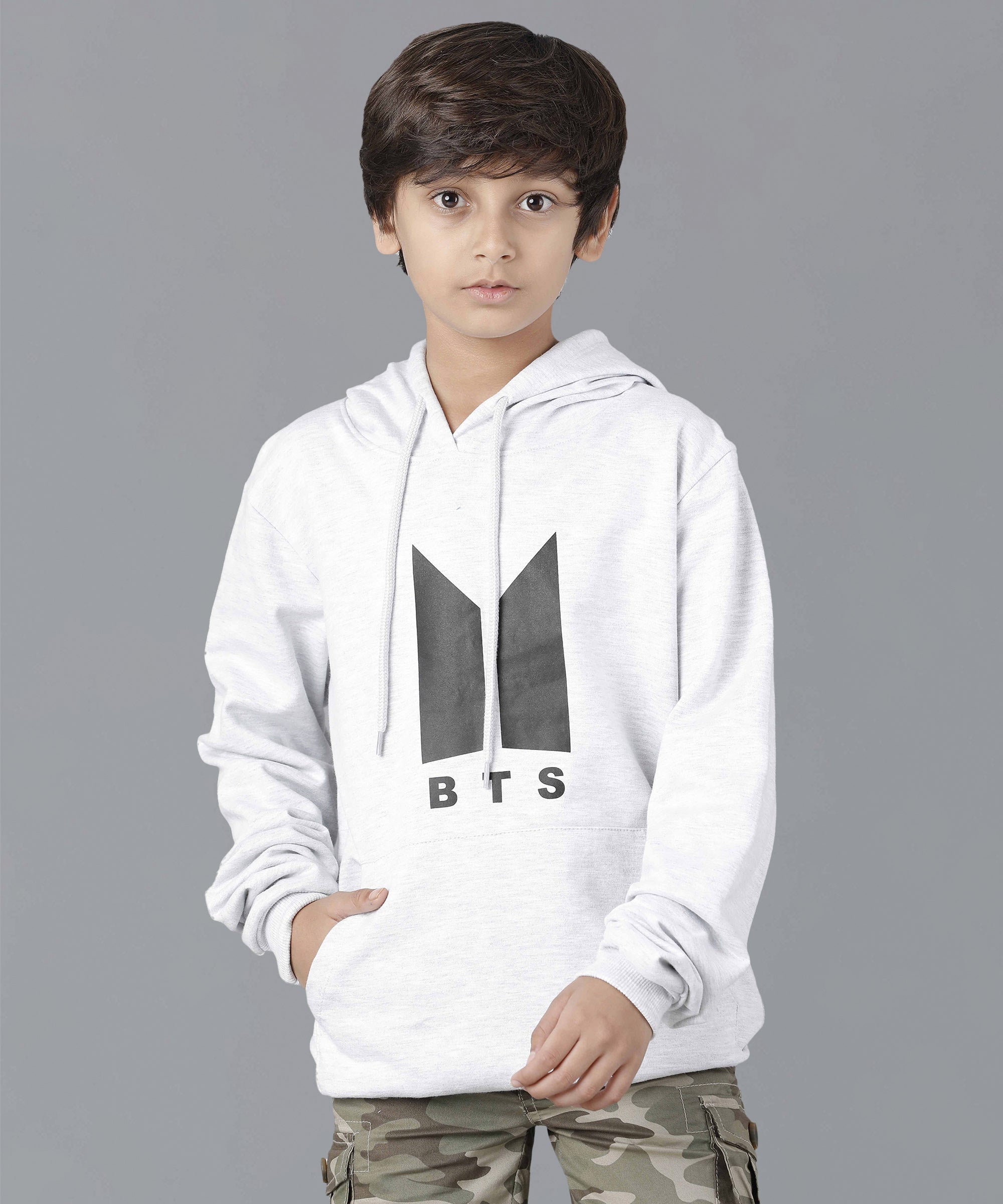 Boys BTS Hoodie | White