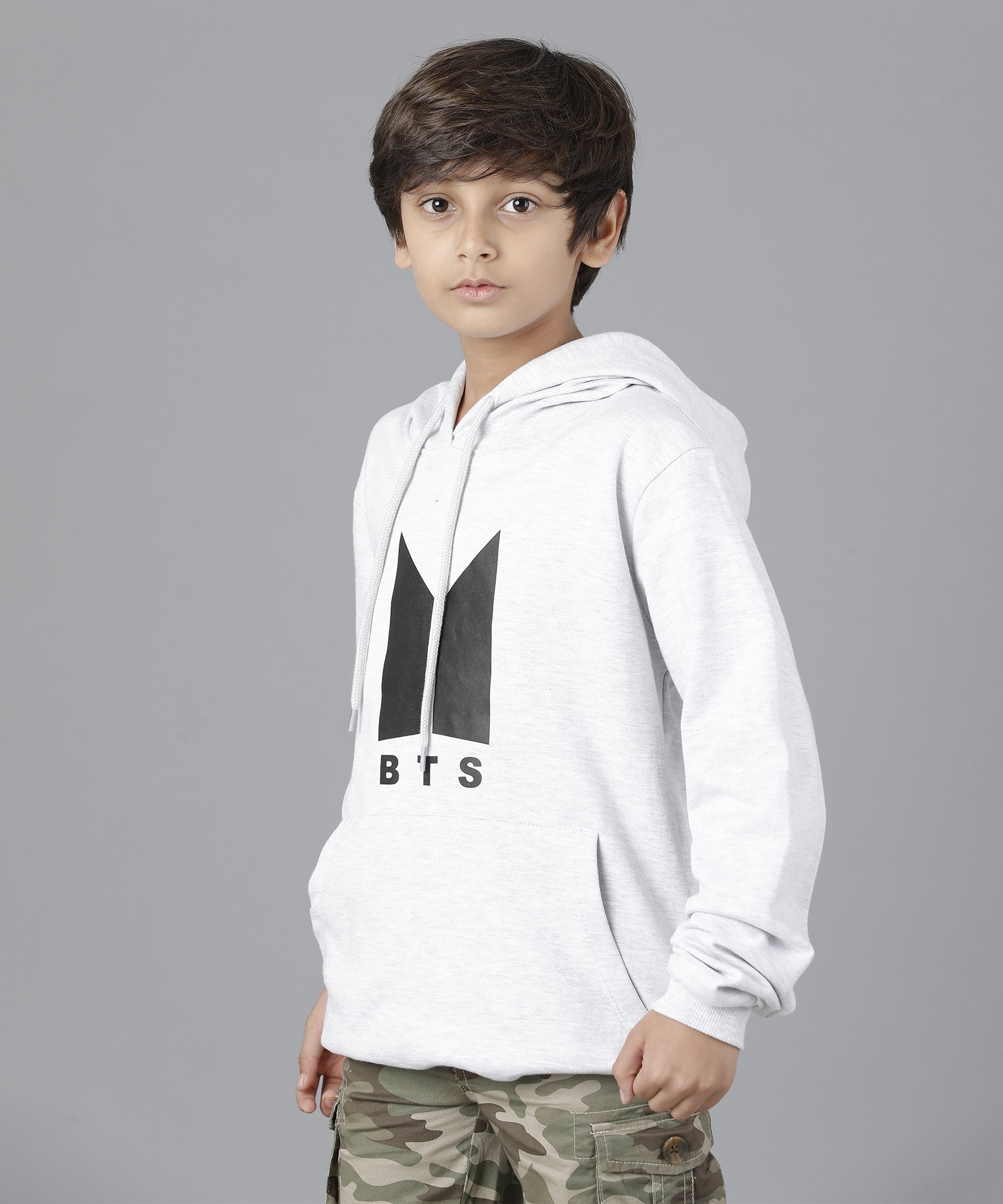 Boys BTS Hoodie | White