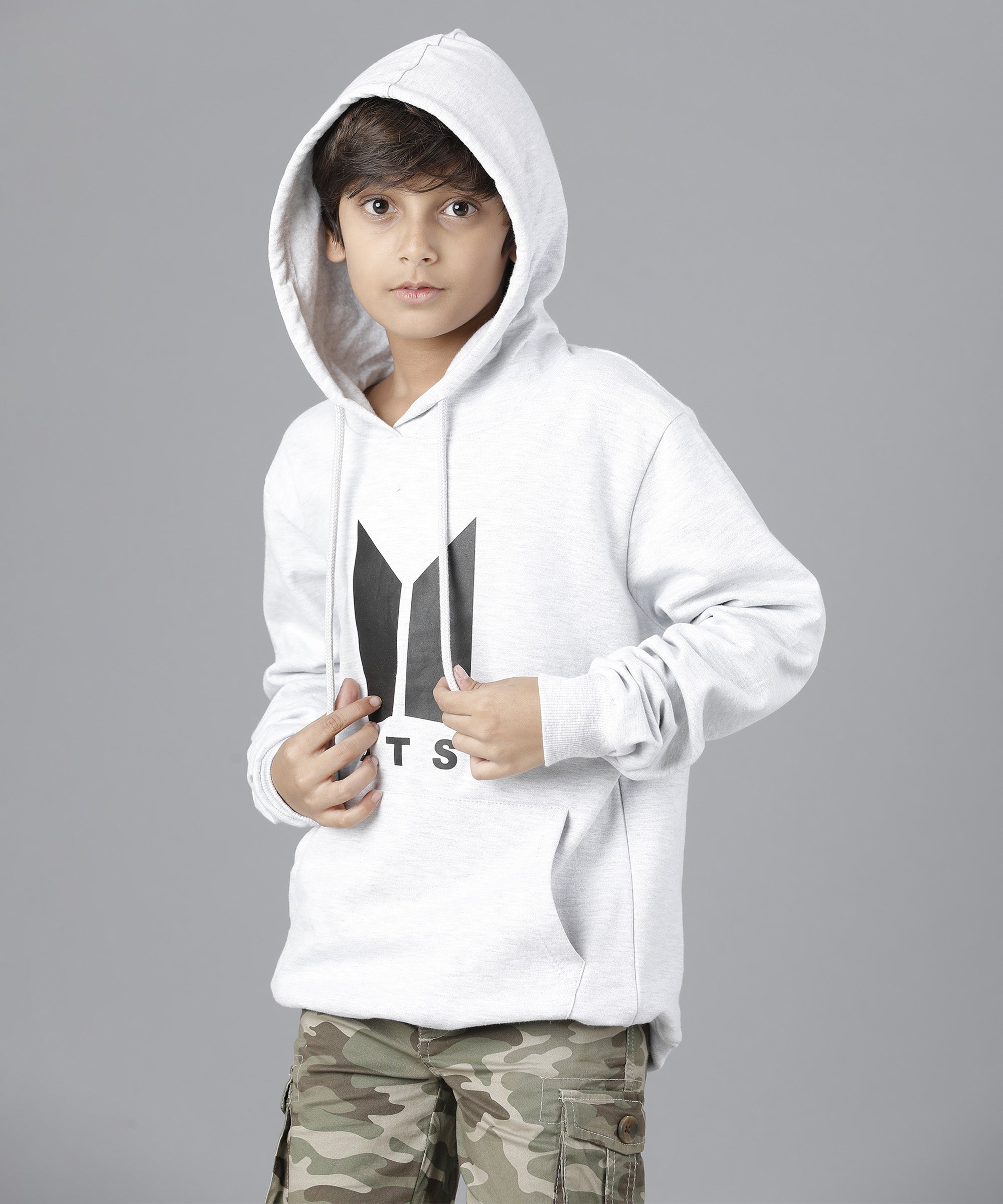Boys BTS Hoodie | White