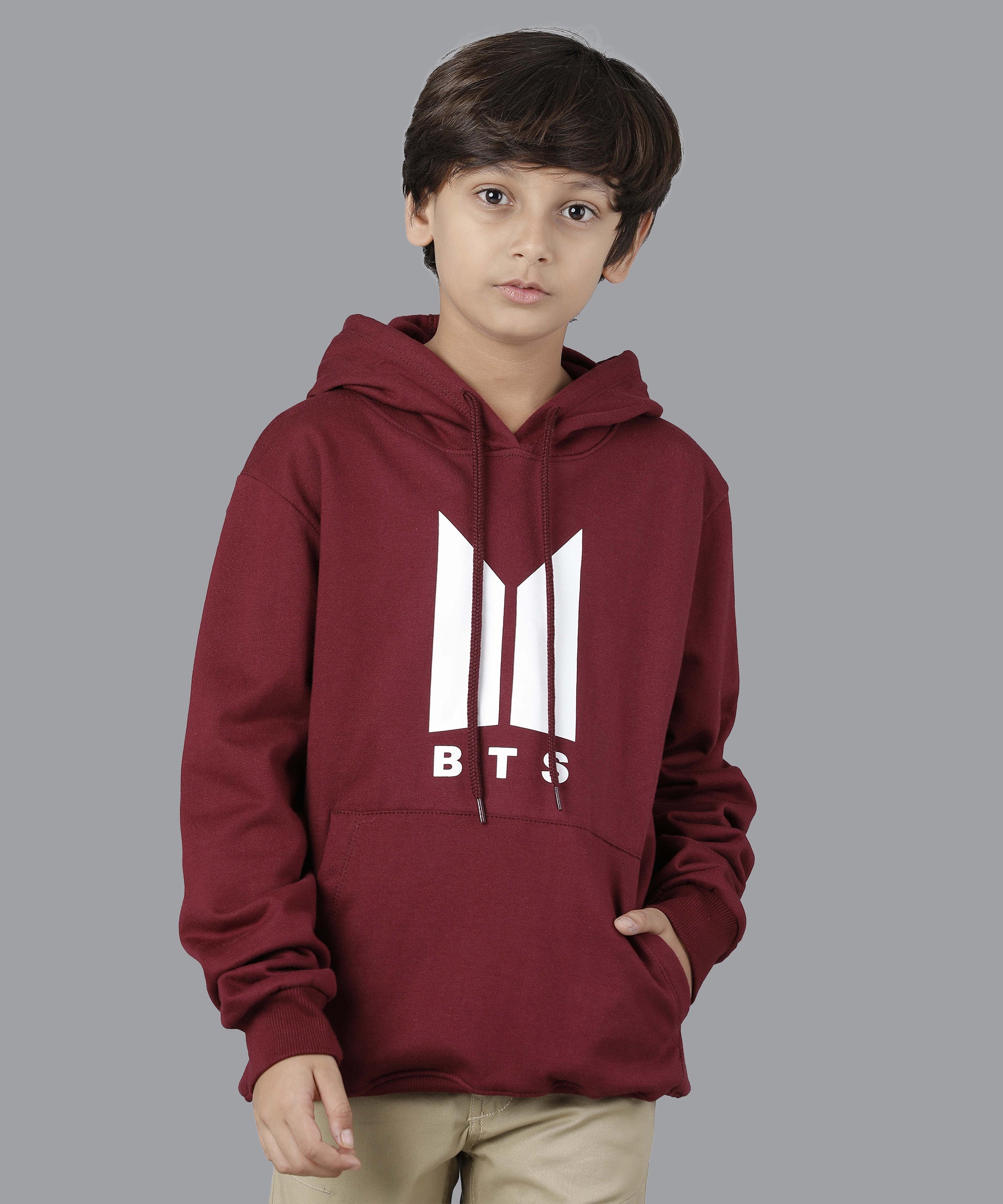 Boys BTS Hoodie | Maroon