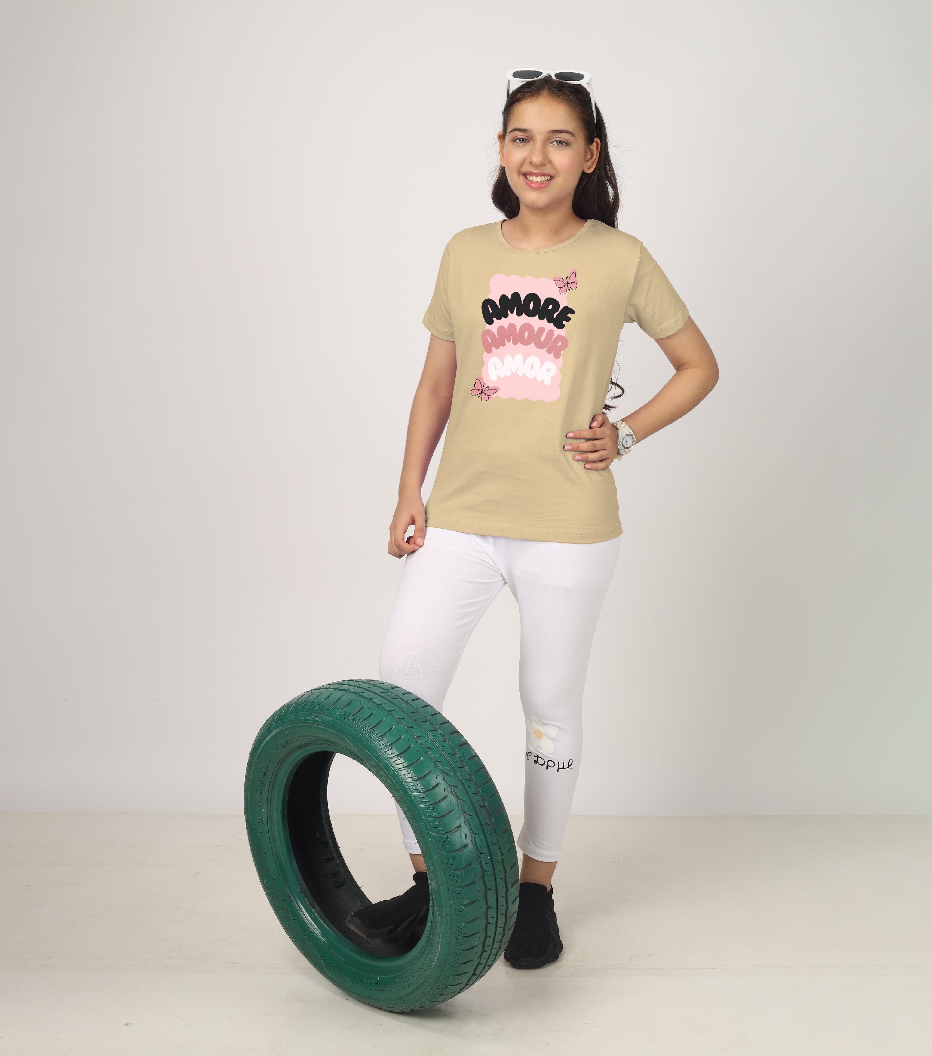 Girls Regular Fit Printed T-Shirts (Pack of 3) - Combo 3