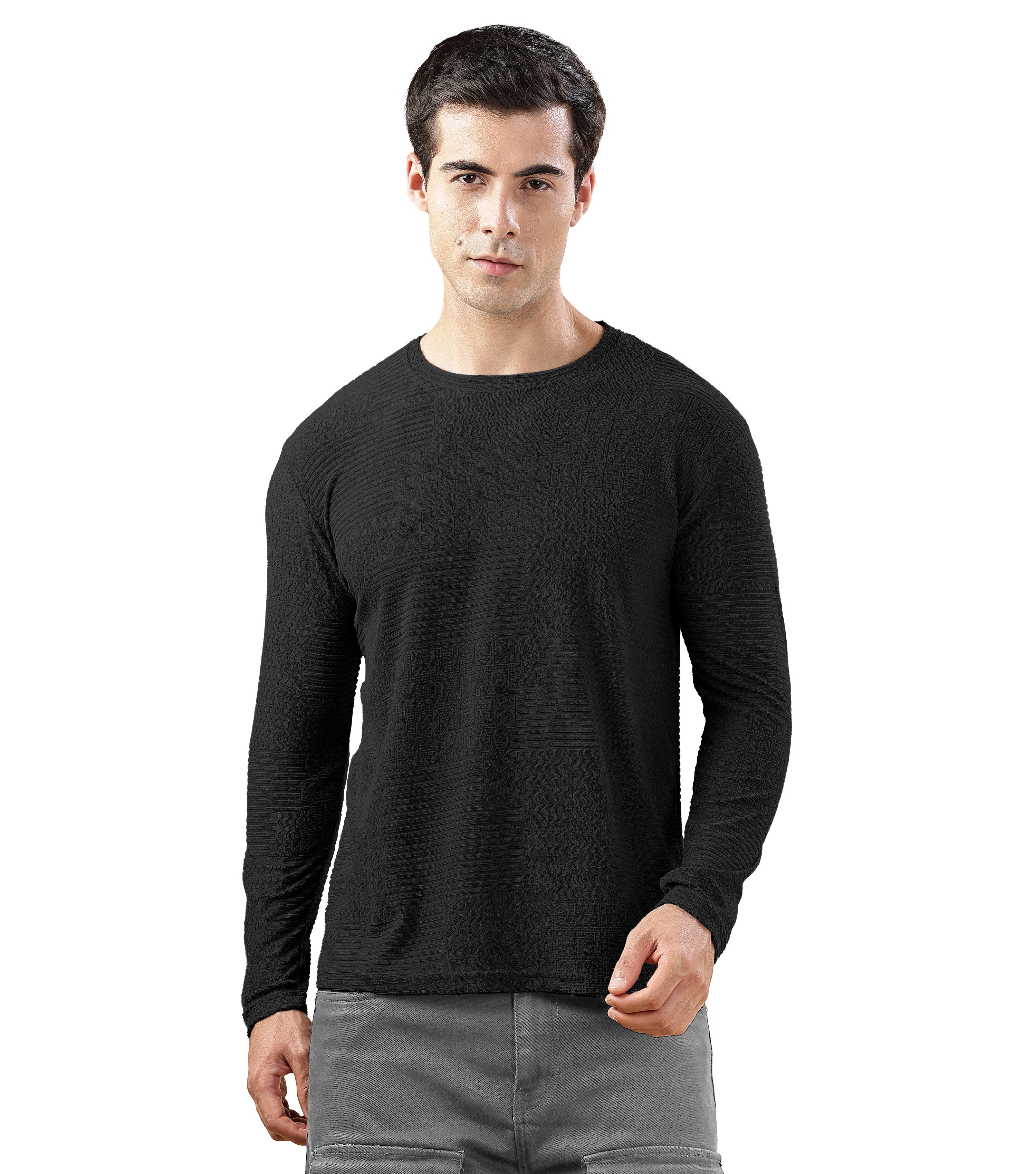 SHODOX®Mens Solid Polycotton Half Sleeve Round Neck Regular fit Tshirt (Pack of 1)