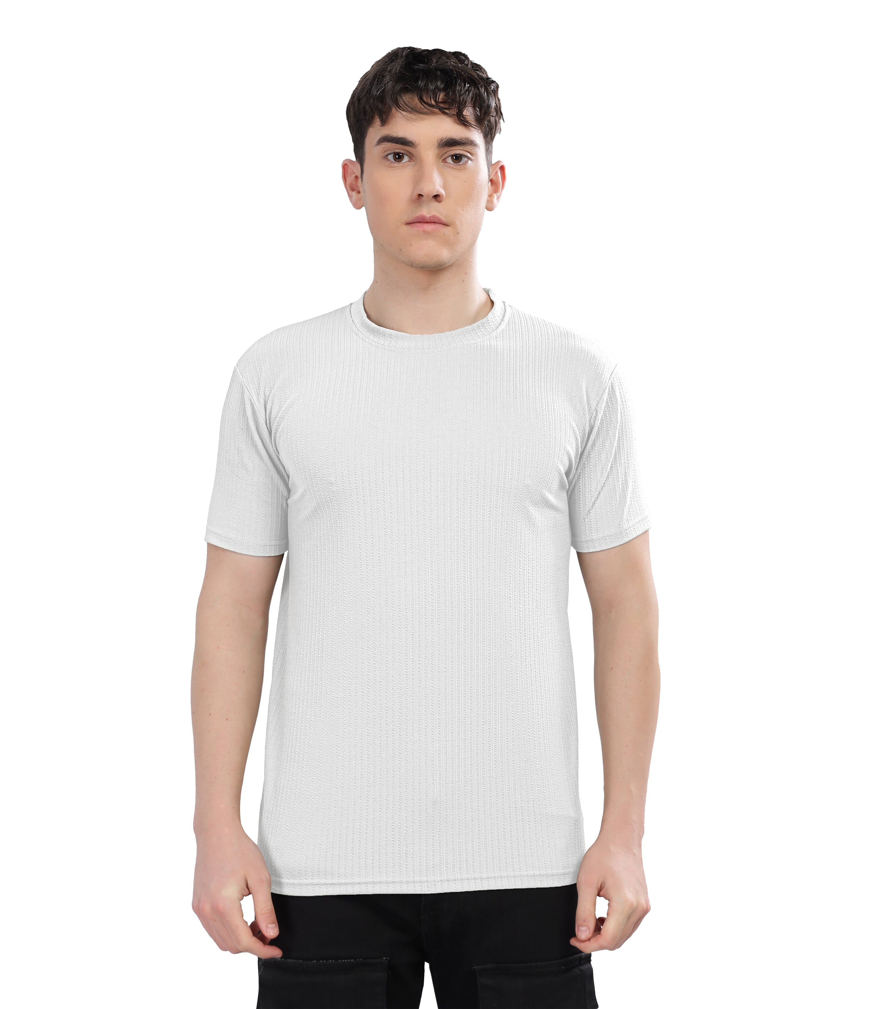 SHODOX®Mens Solid Polycotton Round Neck Half Sleeve Regular fit Tshirt (Pack of 1)