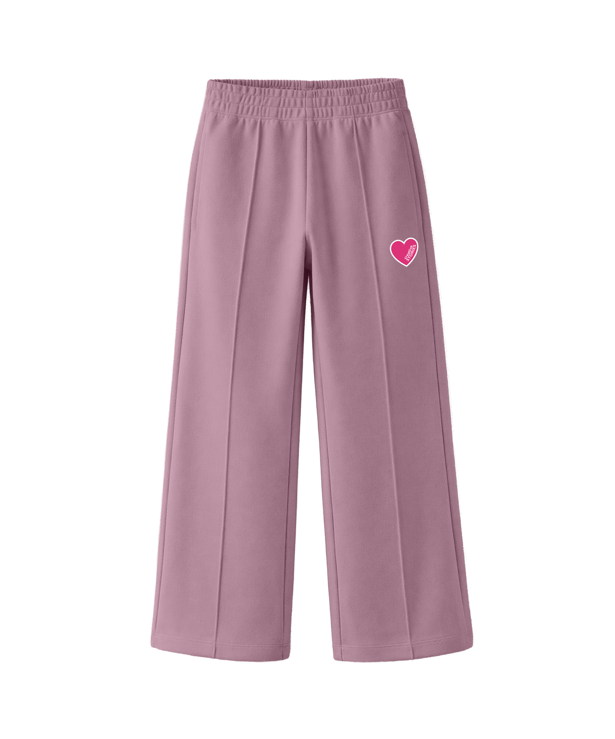 Girls Cotton Premium Solid Wide Leg Track Pants | P1