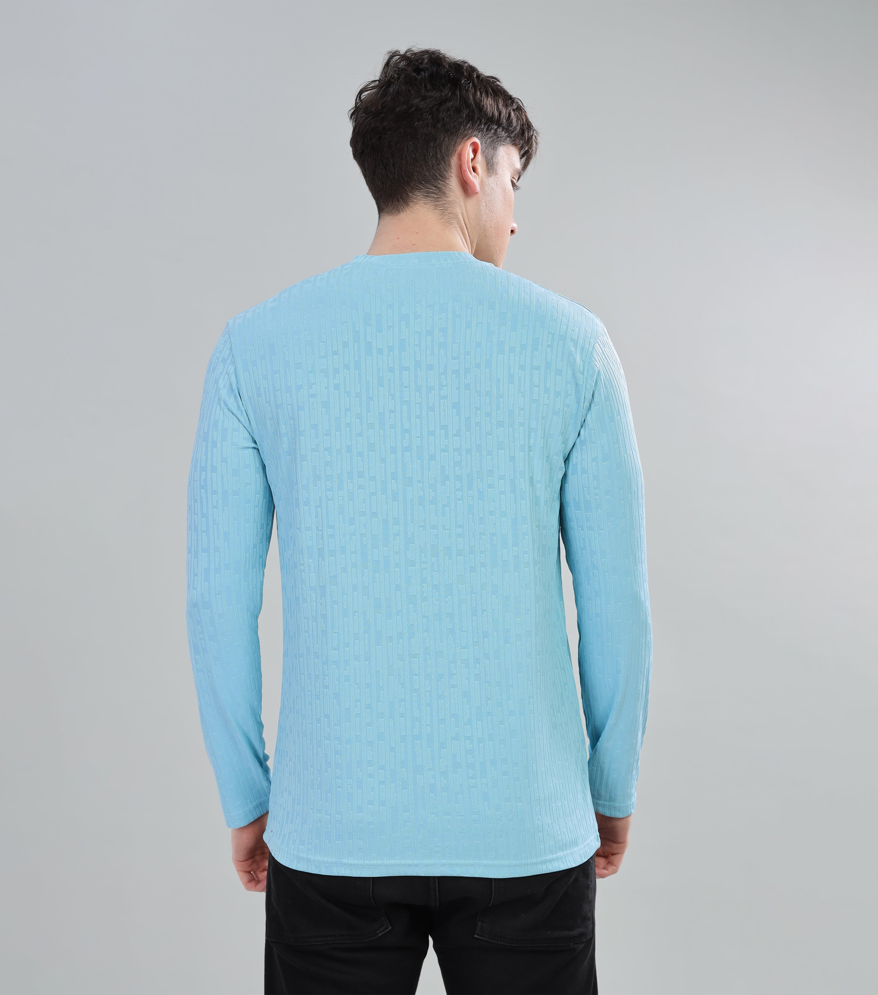 SHODOX® Men's Solid Polycotton Round Neck Full Sleeve Regular fit Tshirt (Pack of 1)