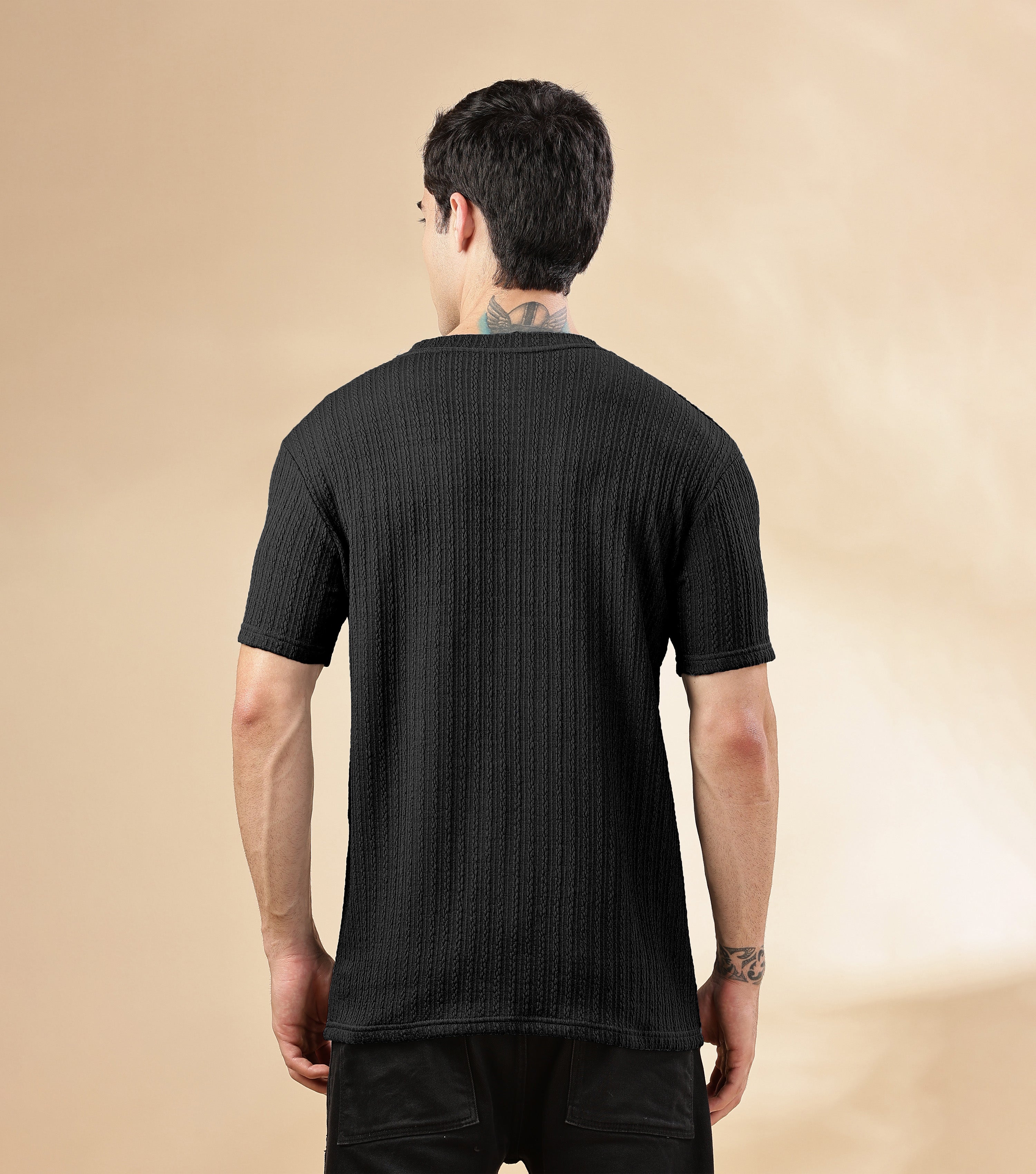 Textured T-Shirt: Regular fit