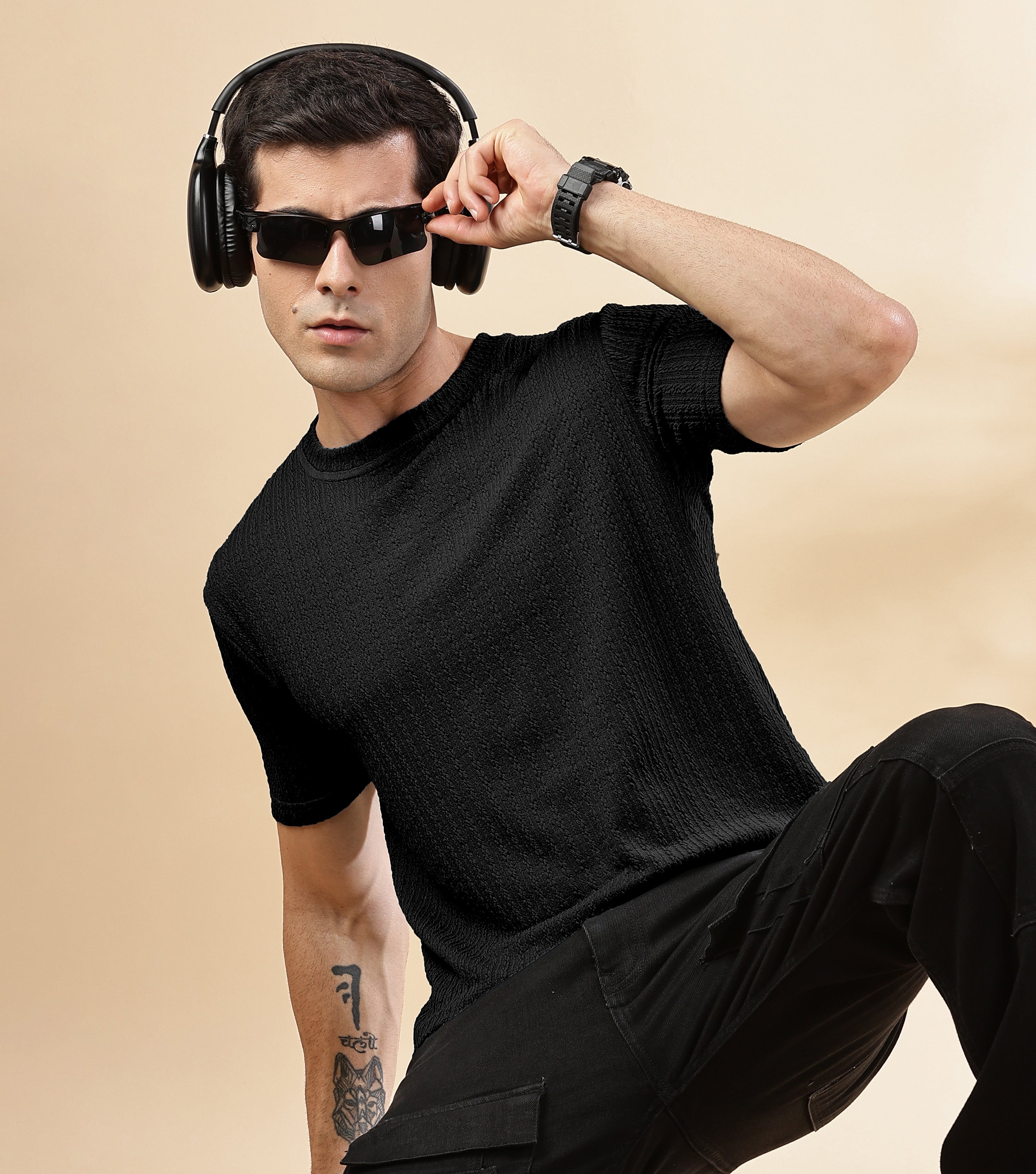 Textured T-Shirt: Regular fit