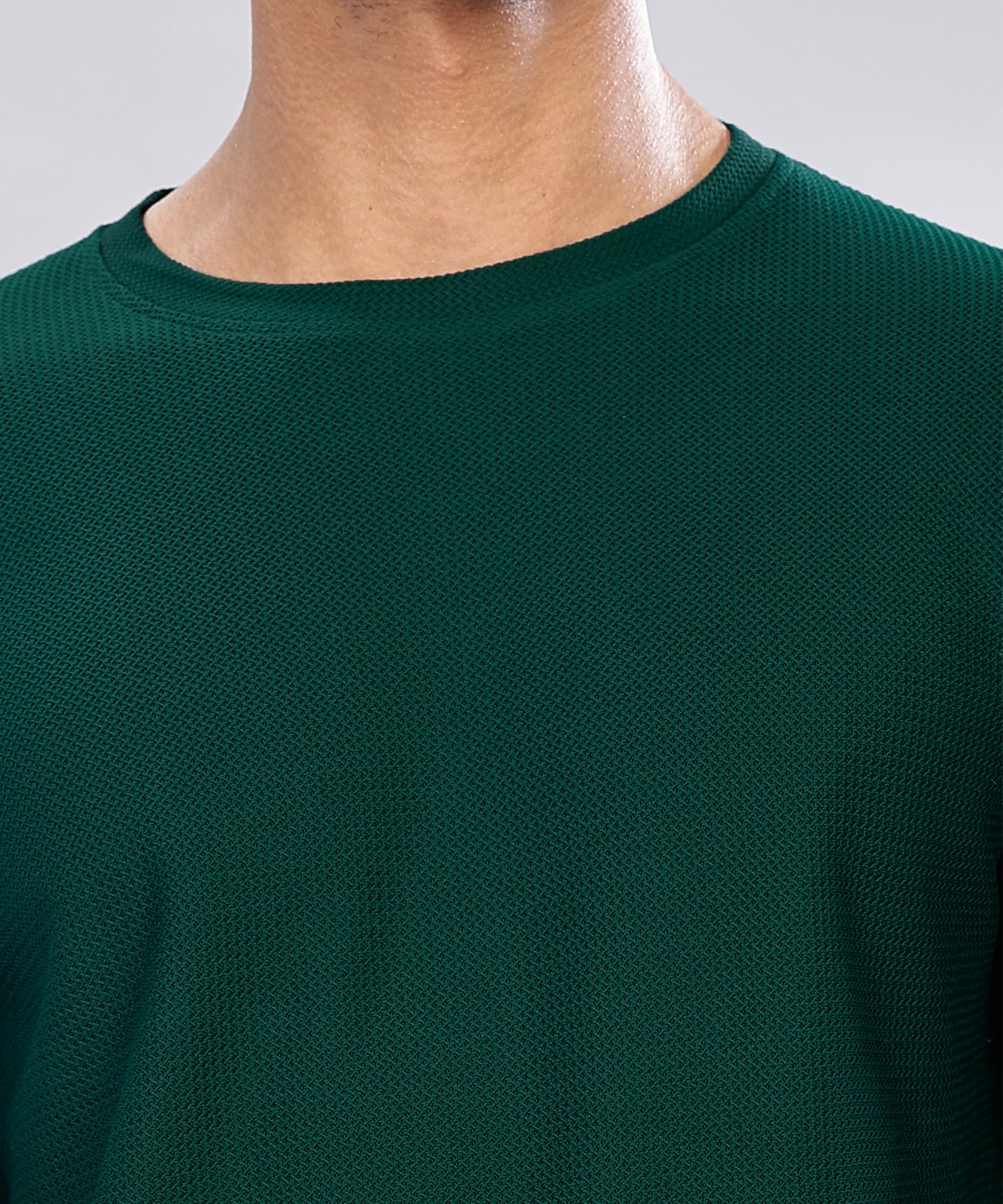 SHODOX® Men's Solid Polyblend Round Neck long Sleeve Regular fit T-shirt (Pack of 1)