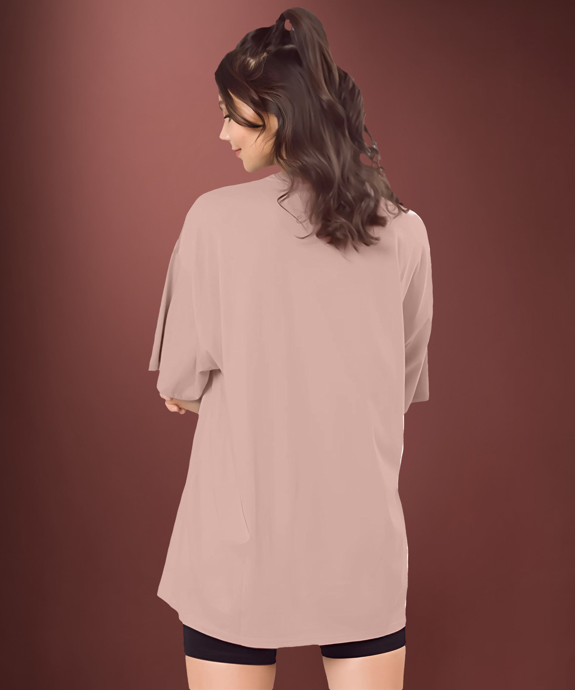 Women's Solid Oversized T-shirt