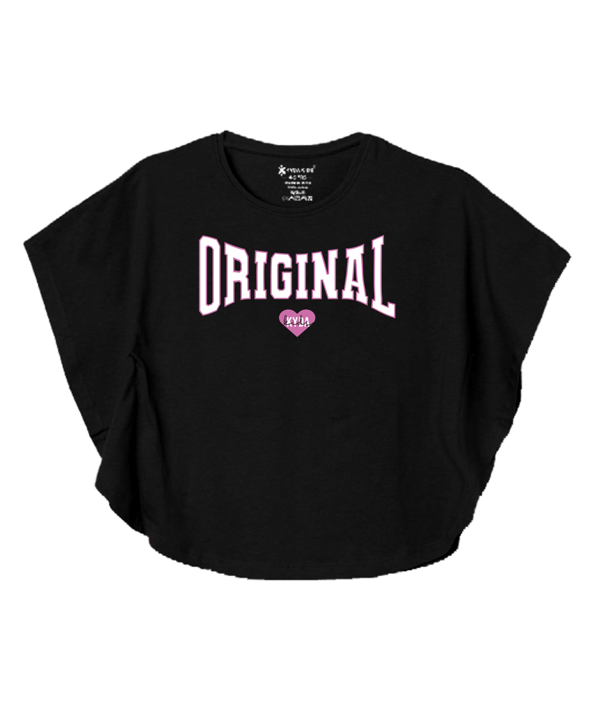 100% Cotton Bio-Washed Premium Printed T-Shirts for Girls – Butterfly Pattern Regular Fit Tops-Combo 1