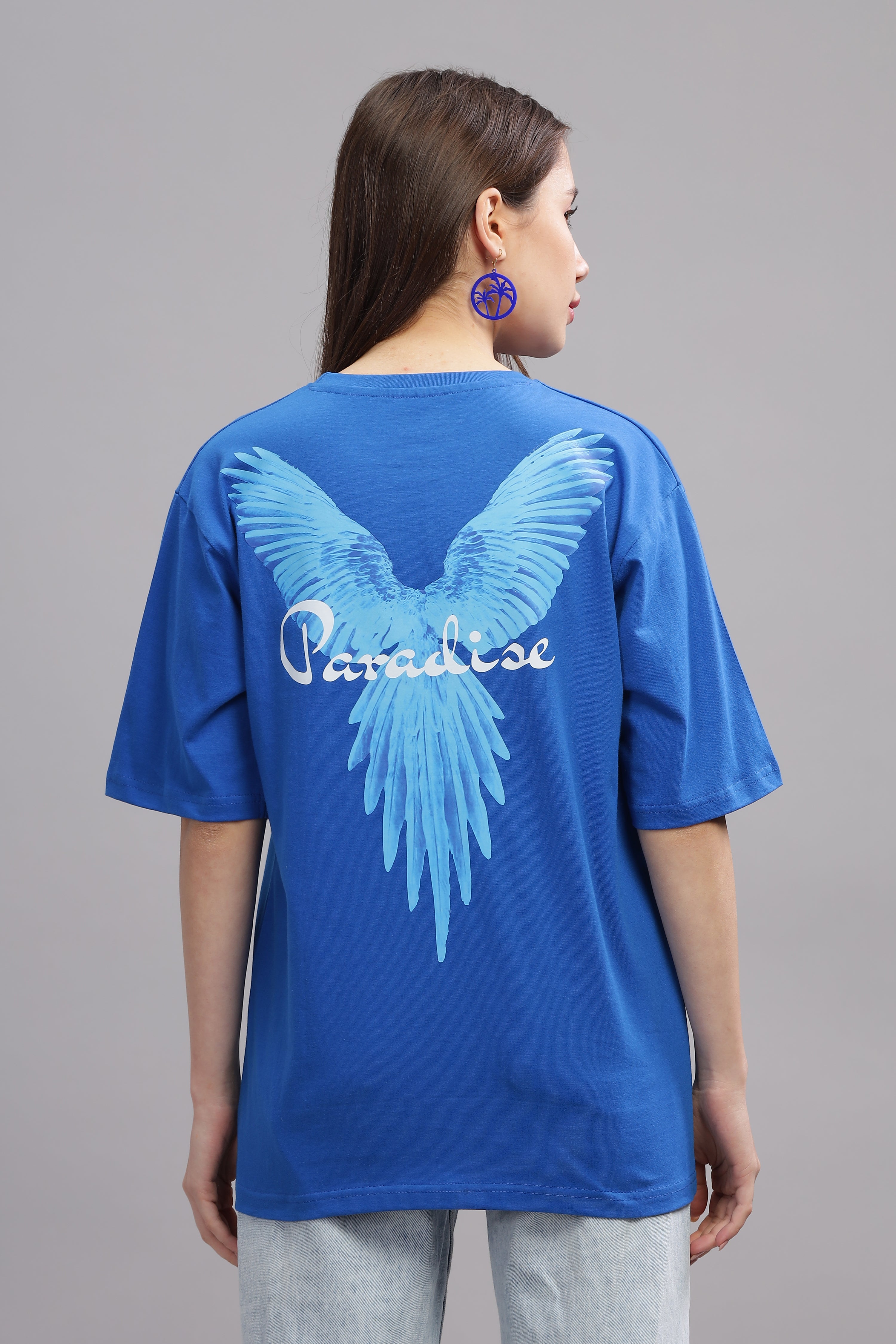 Paradise | Women's Oversized T-shirt | Blue