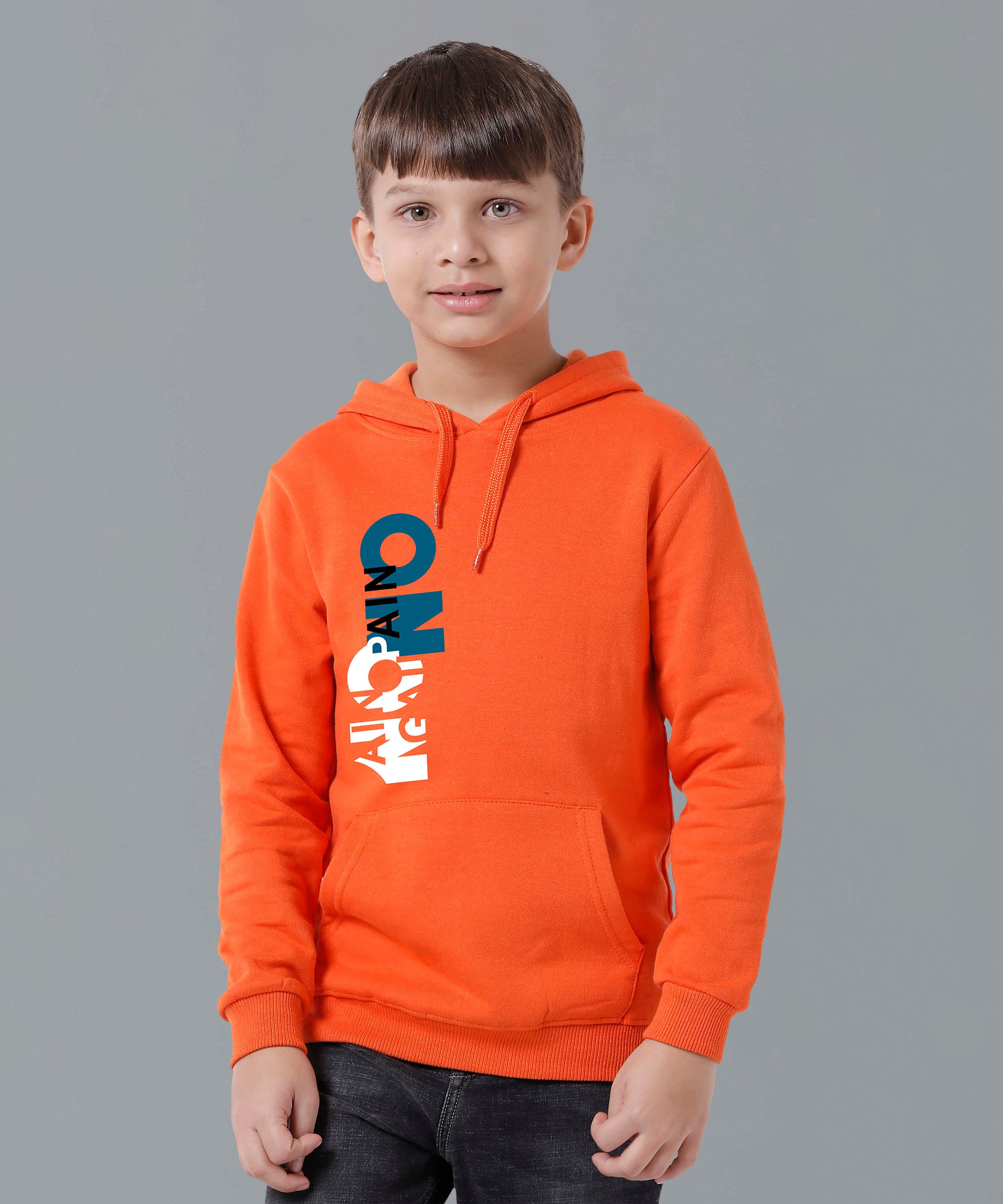 Boys Full-Sleeve Printed Hoodie