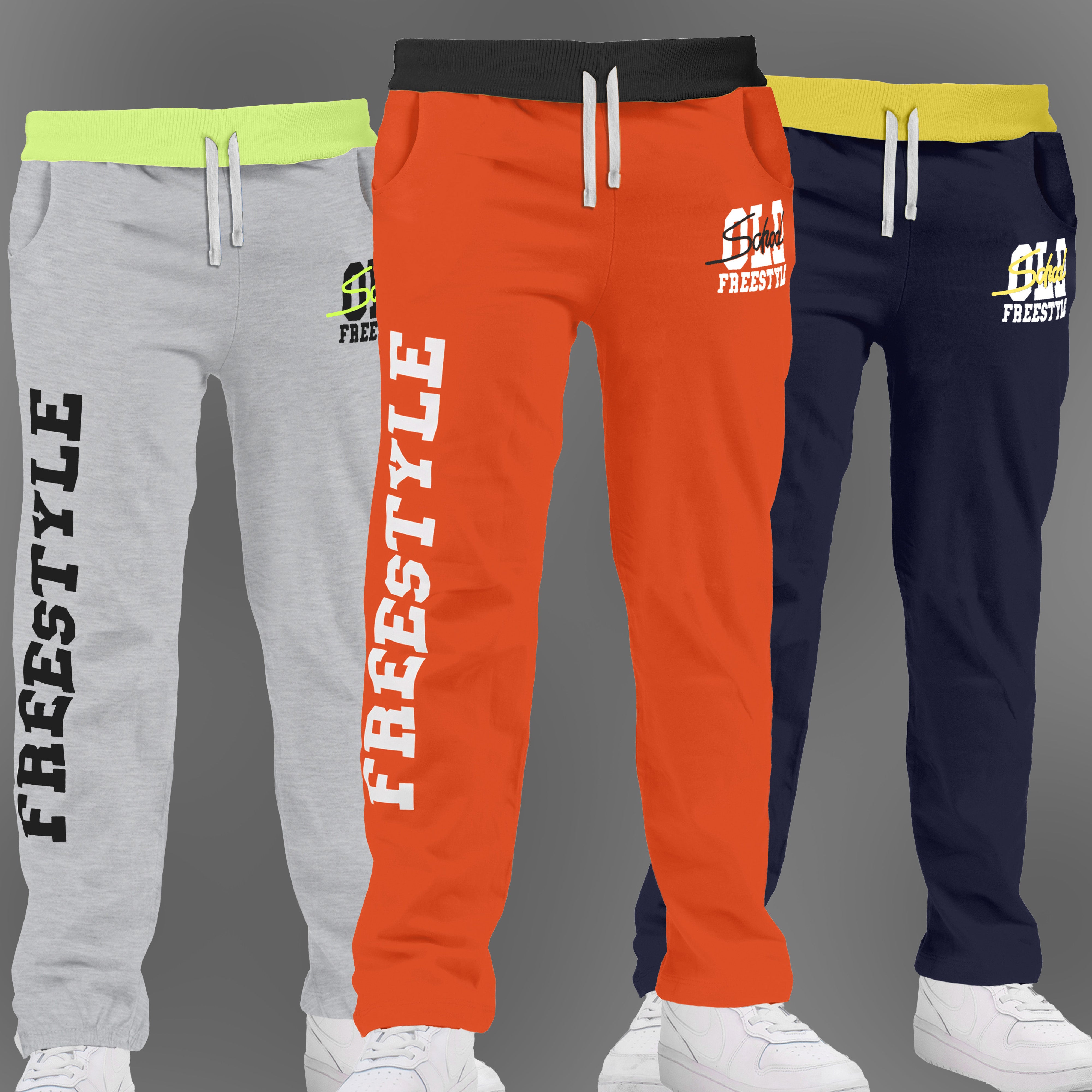 Printed Boys Free Style Pant (Pack of 3)