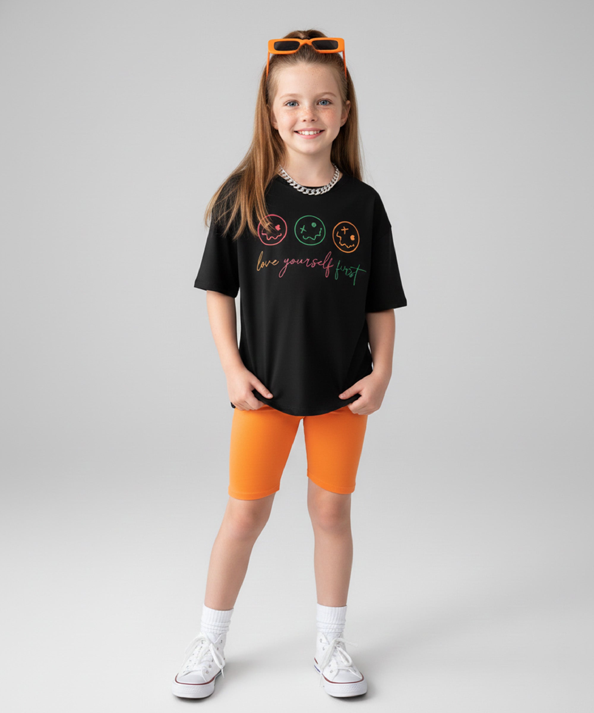 Girls Premium Printed Cotton T-Shirt & Shorts Set | Soft & Breathable
