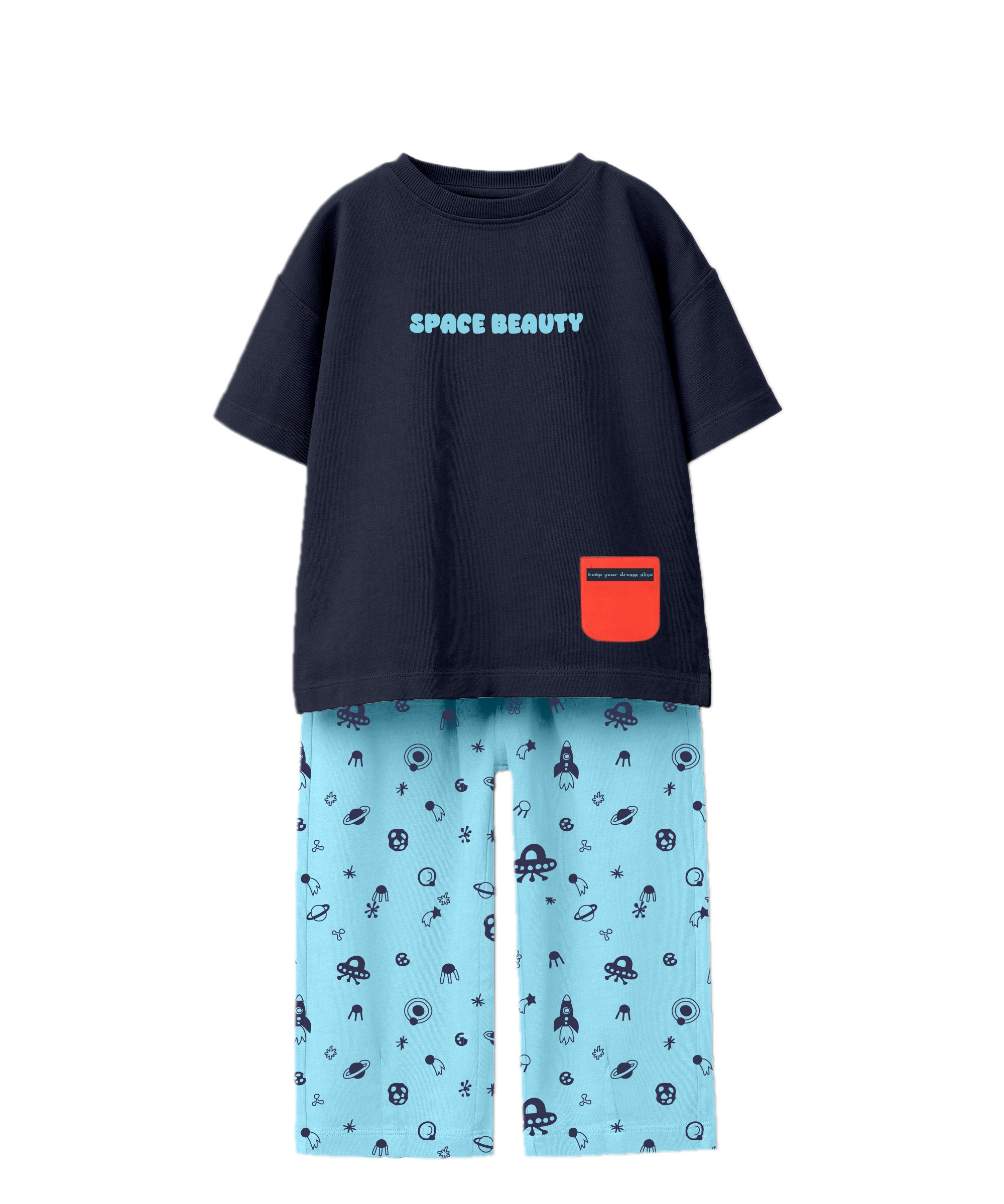 Girls Premium Printed Cotton Co-Ord Set