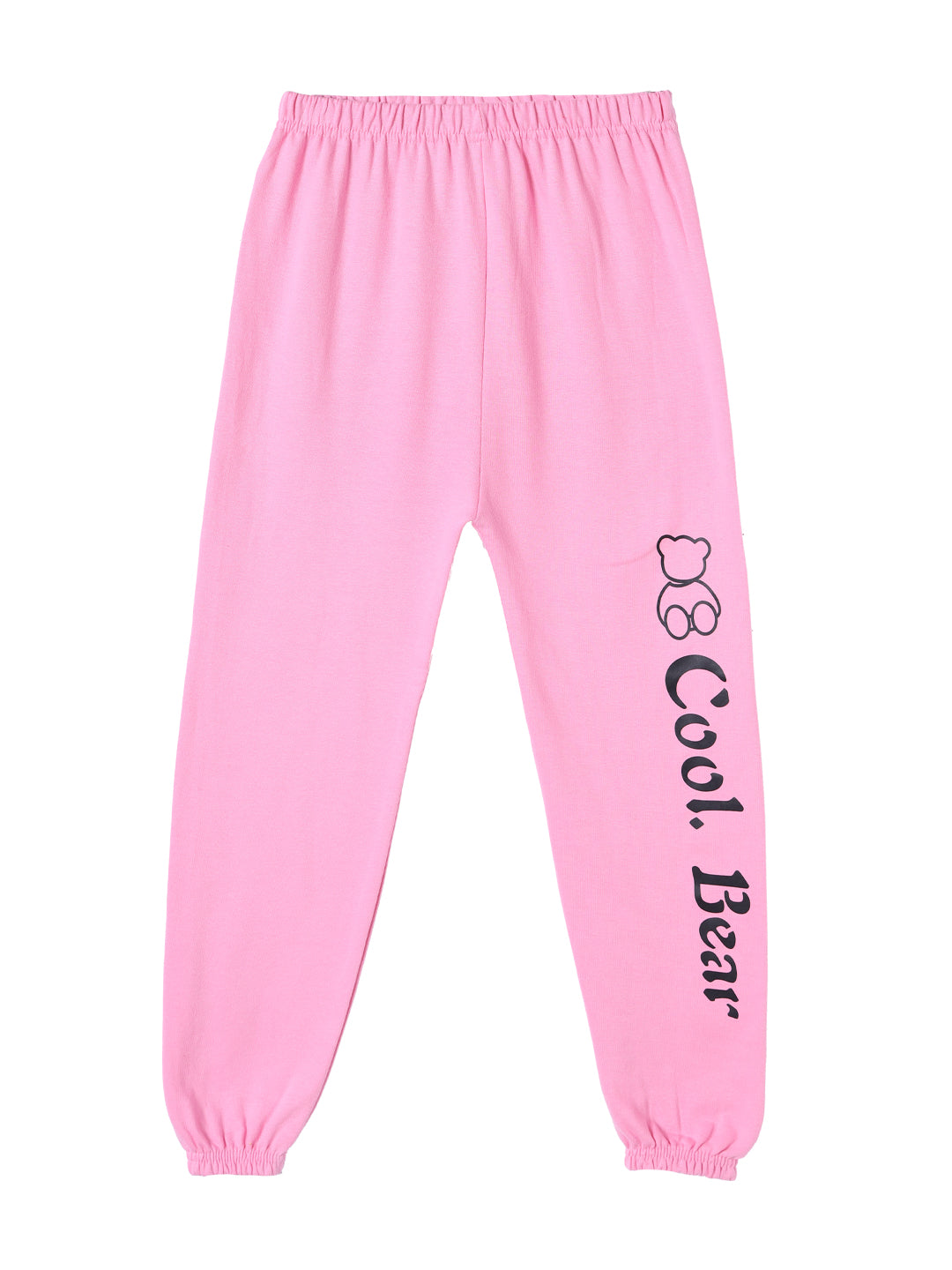 Girls Cotton Printed Cuffed Ankle Track Pant Multicolor- C2 (Pack of 3)