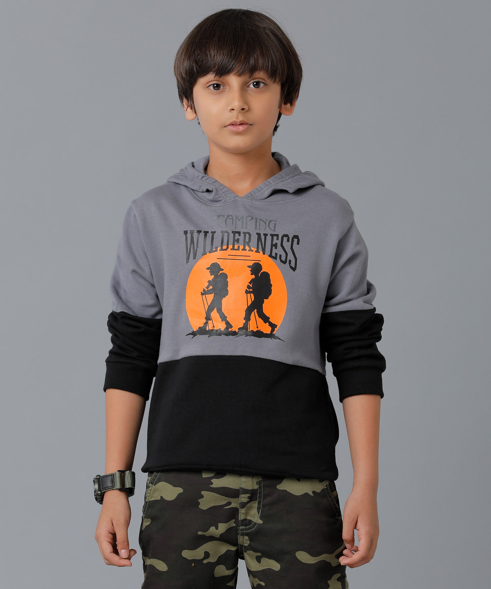 Boys Printed Full Sleeve Hoodie