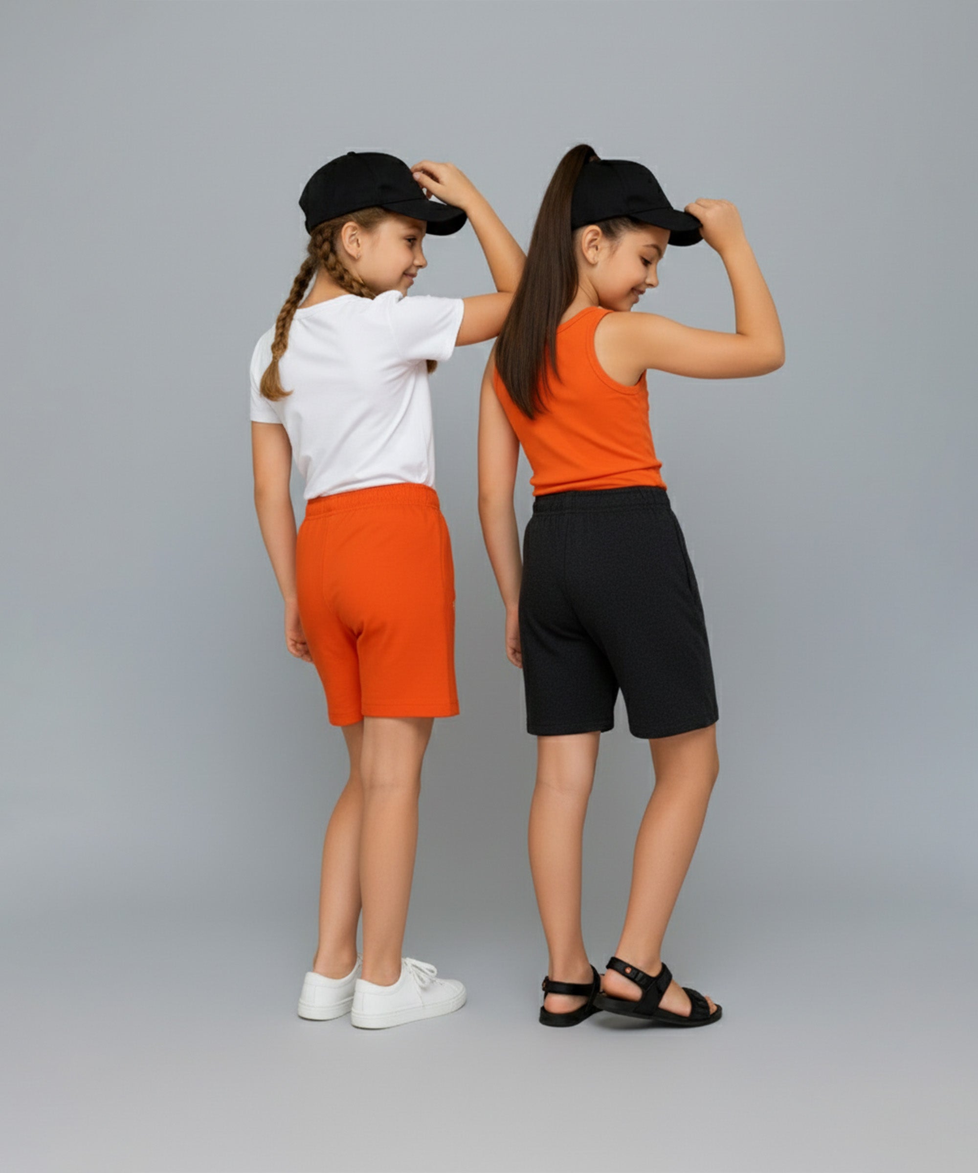 Girls Premium Cotton Printed Shorts | Pack of 2