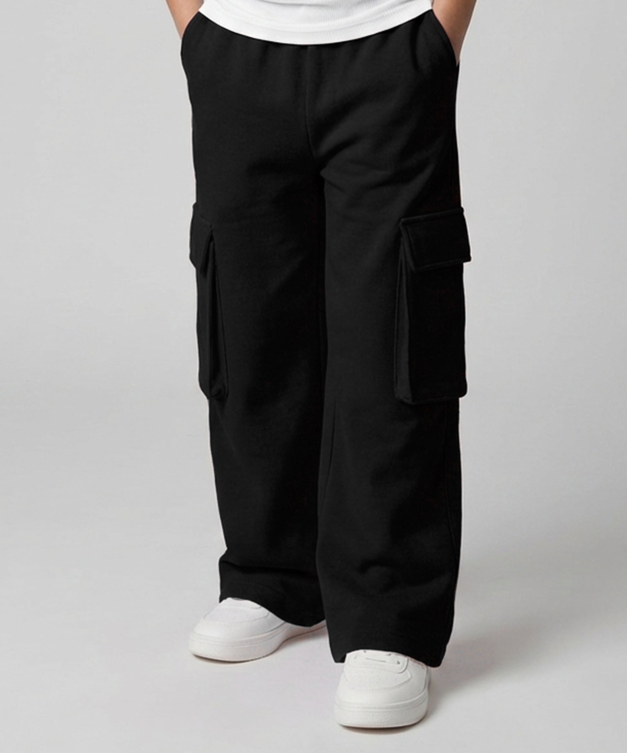 Boys Korean Style Cotton Cargo Pants