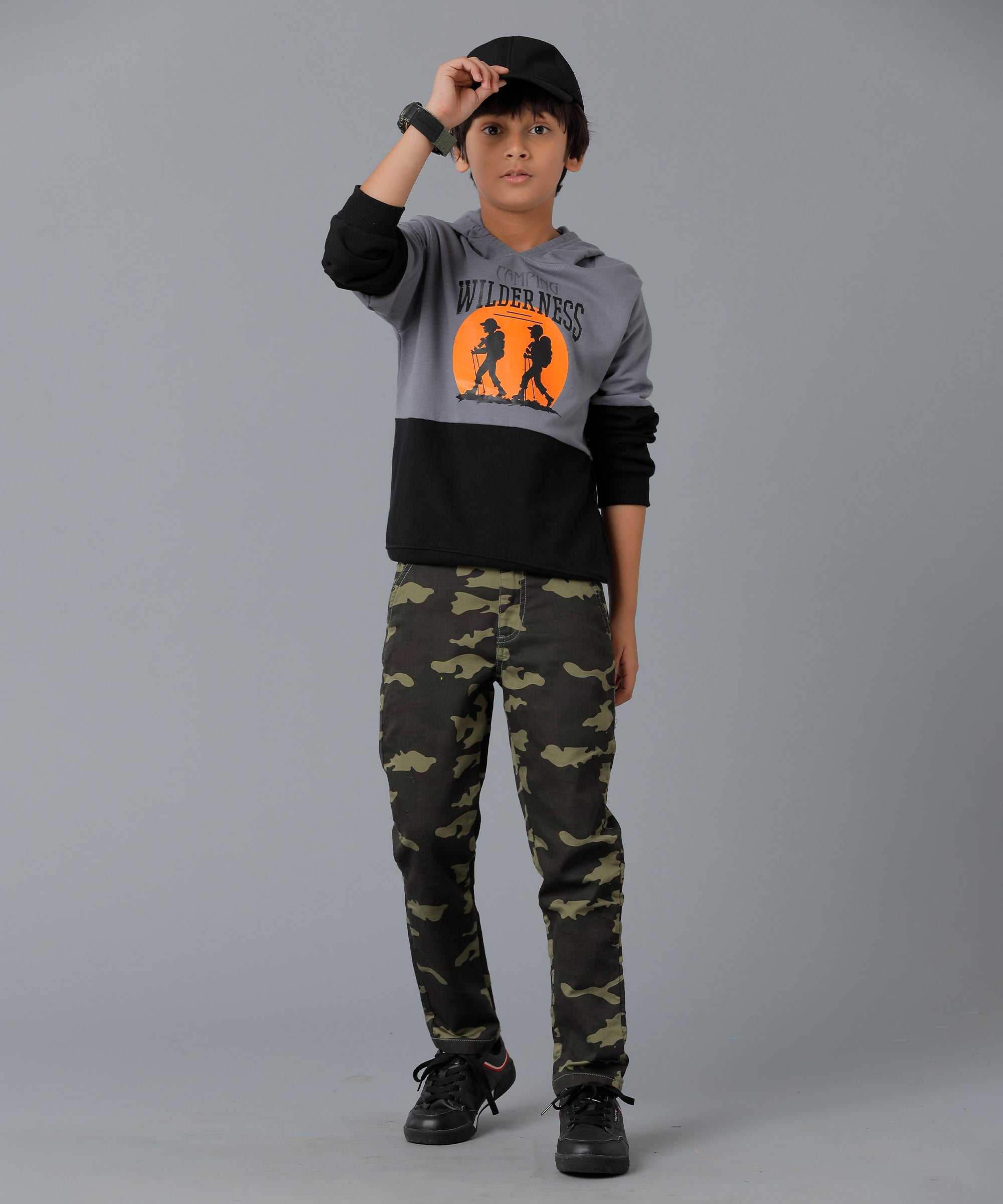 Boys Printed Full Sleeve Hoodie