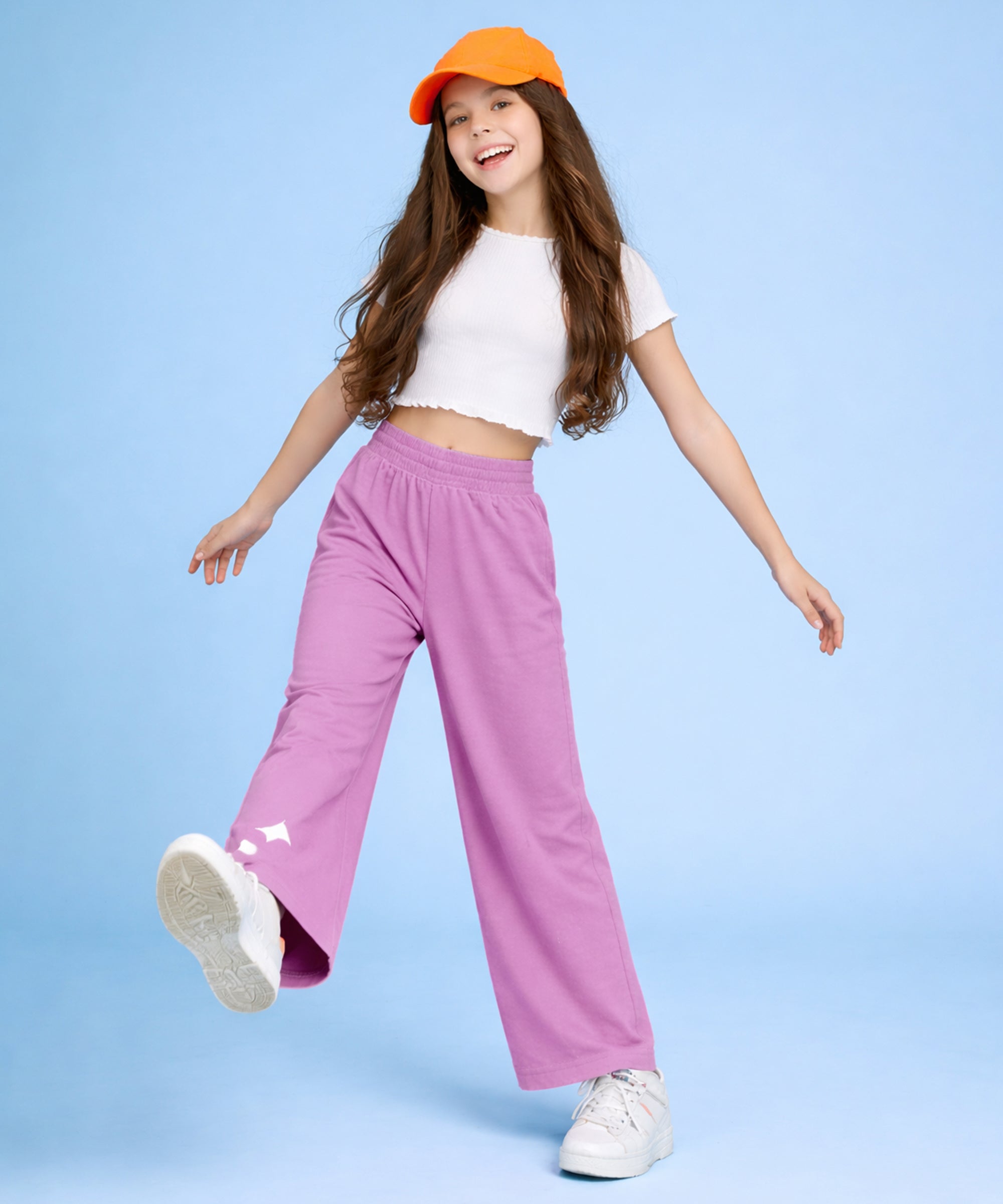 Girls Premium Cotton Wide Leg Palazzo Pants | Elastic Waist | Summer Wear