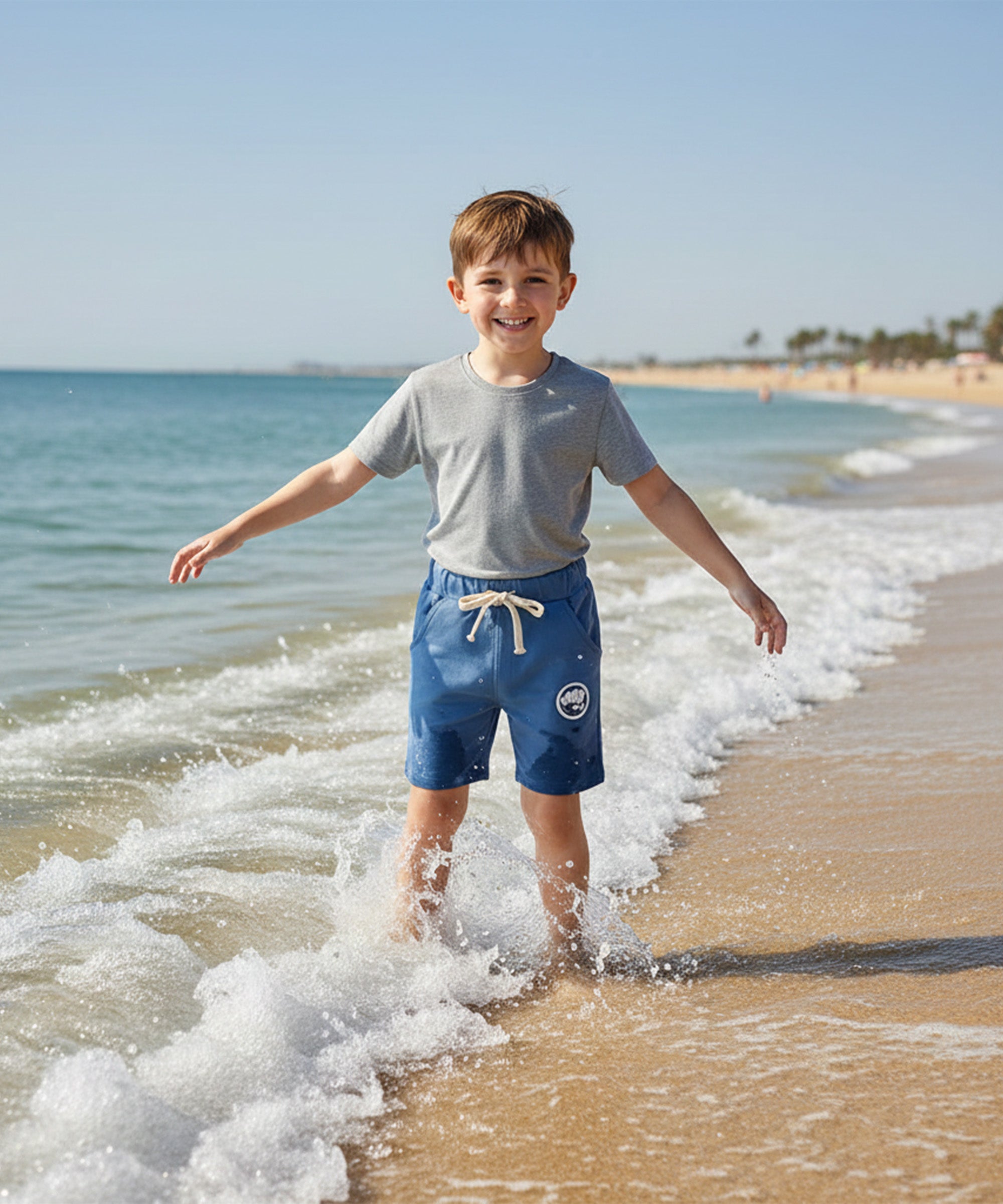 Kids Unisex Multicolor CC Printed Cotton Shorts (Pack of 3)