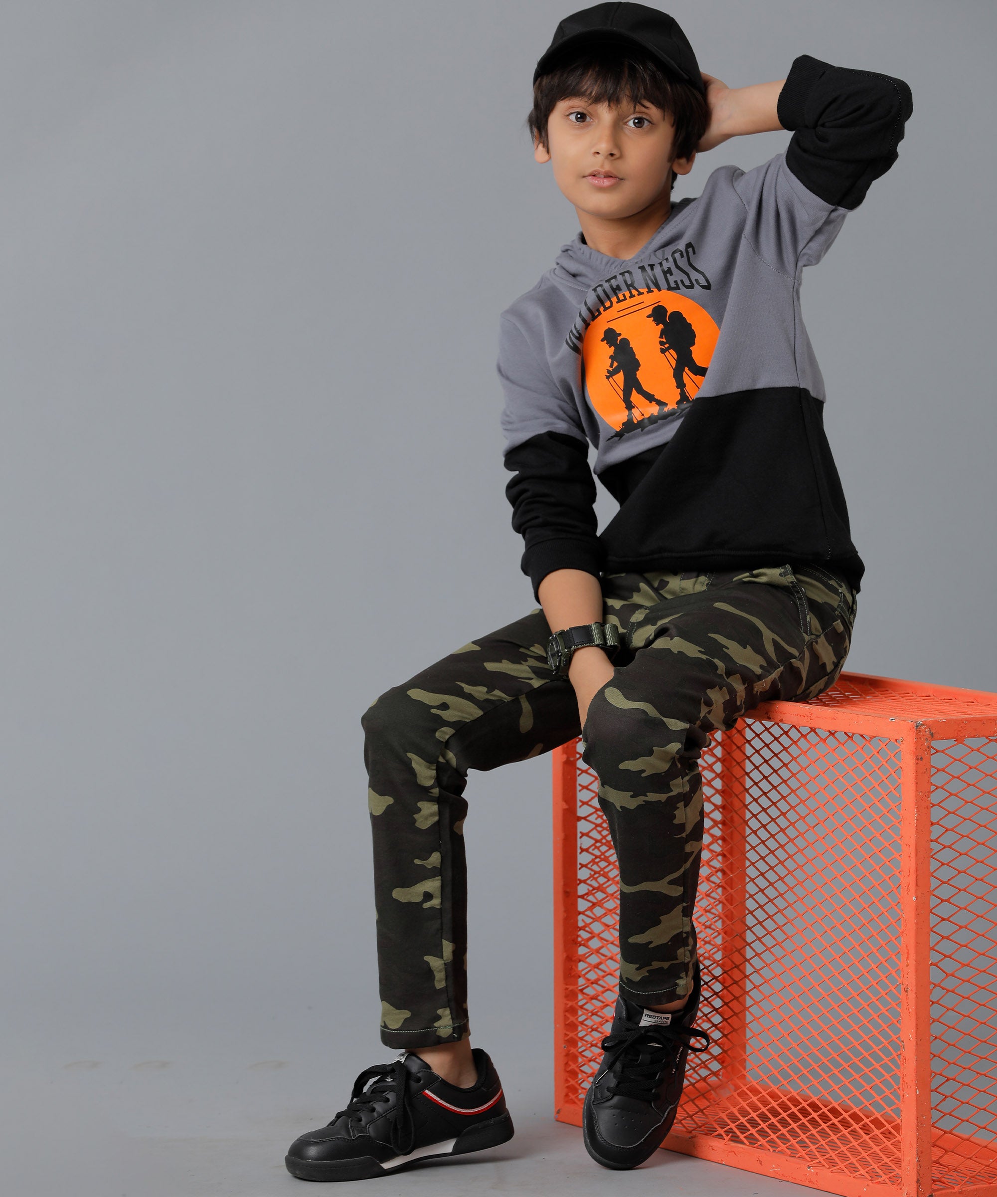 Boys Printed Full Sleeve Hoodie
