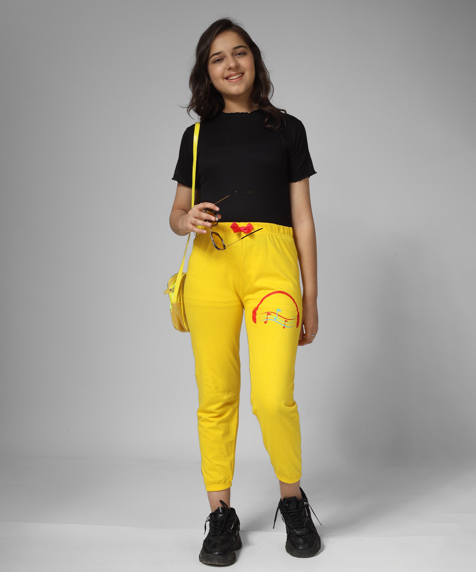 Girl's Regular fit Track Pants Multicolor(GP3A_C1_Combo 3)