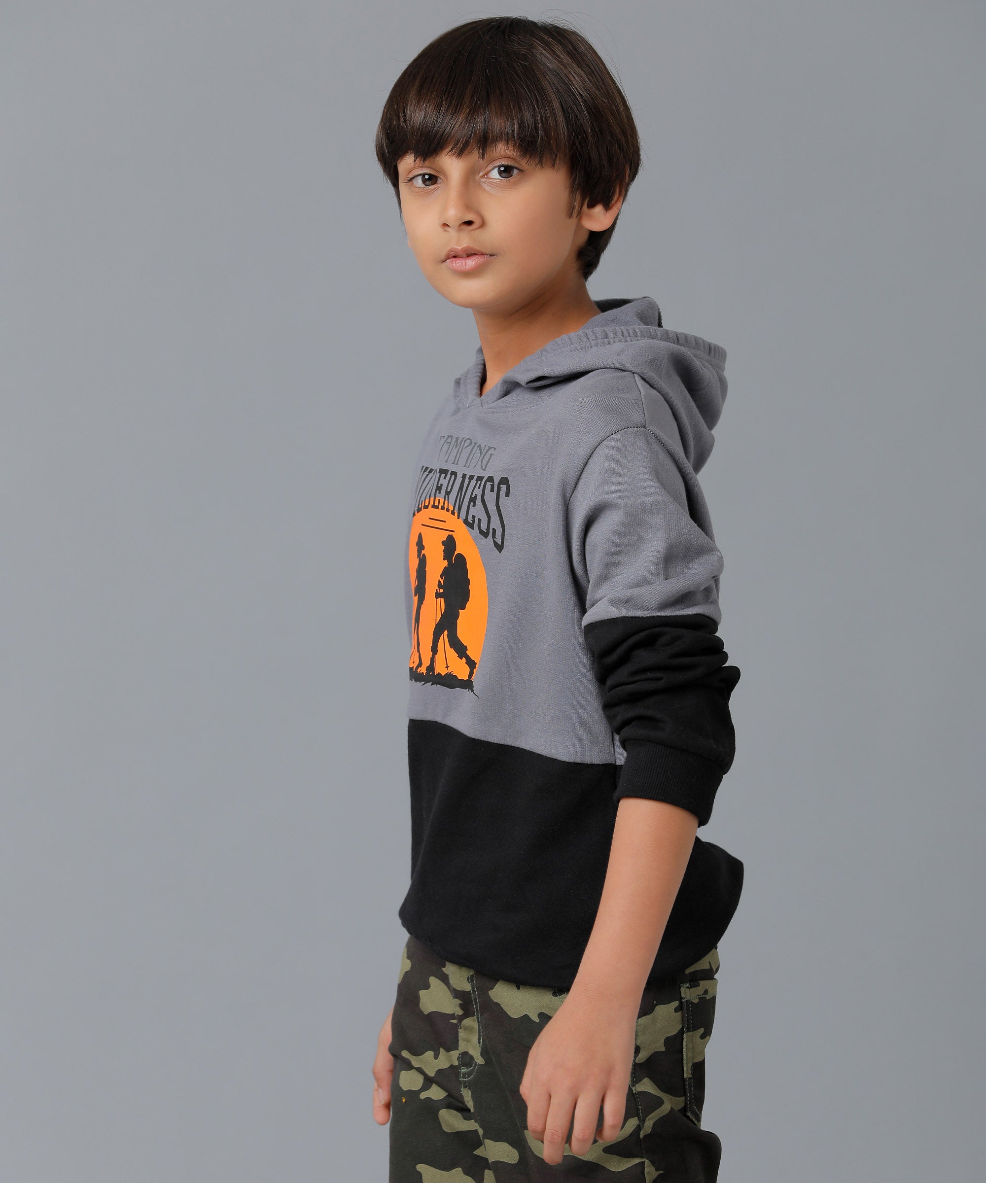 Boys Printed Full Sleeve Hoodie