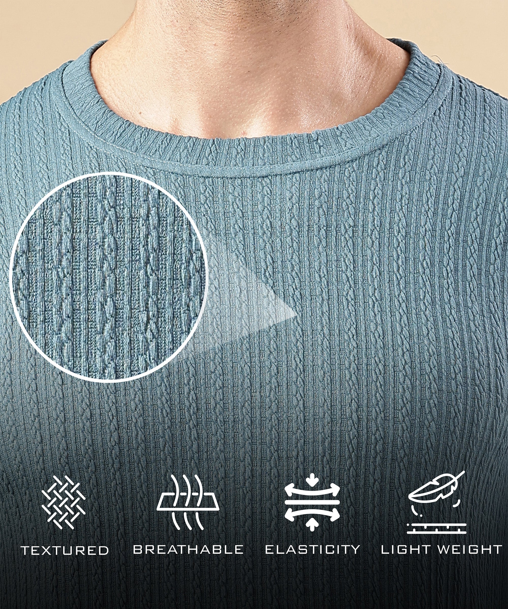 Textured T-Shirt: Regular fit