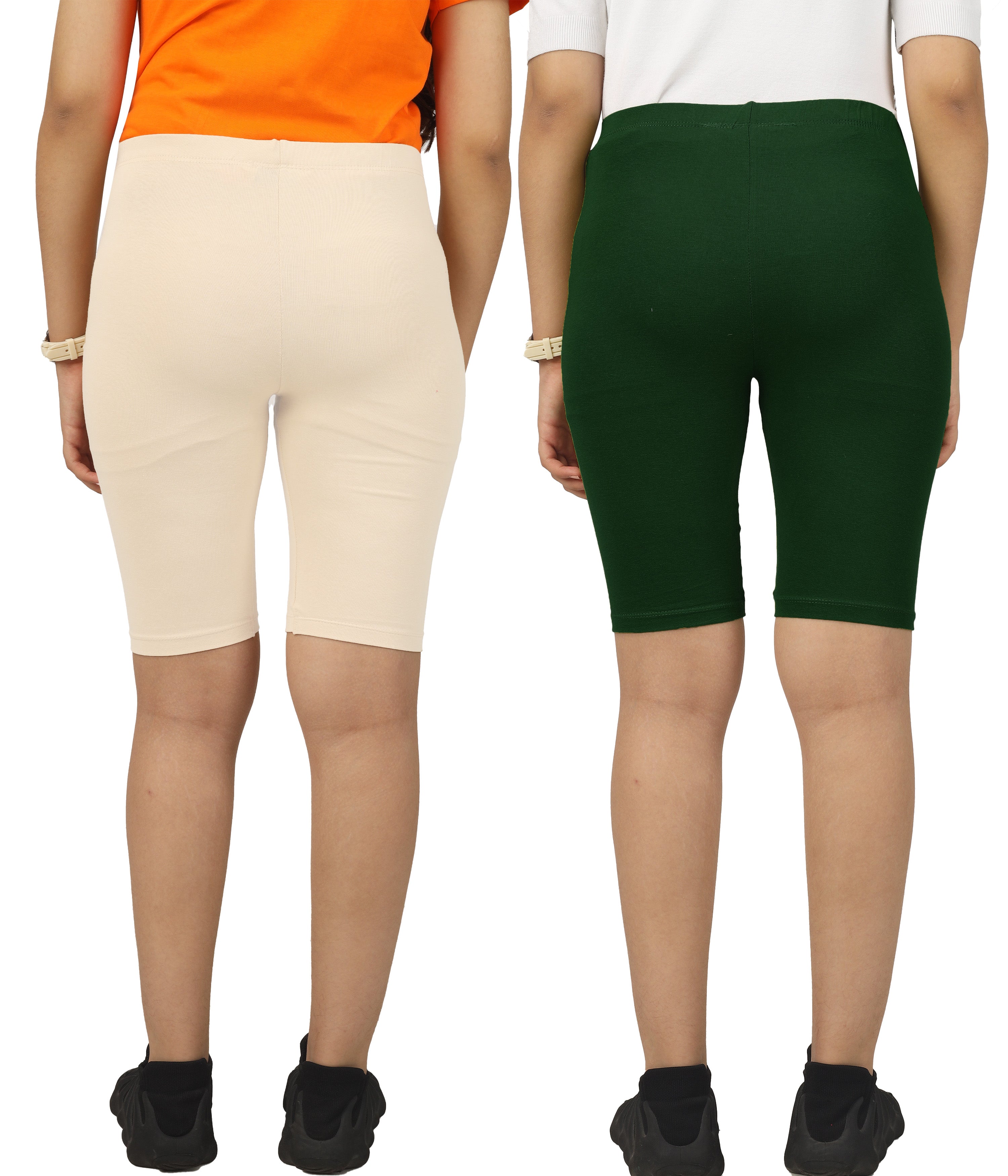 Girls Cycling Shorts | Active Wear (Pack of 2)