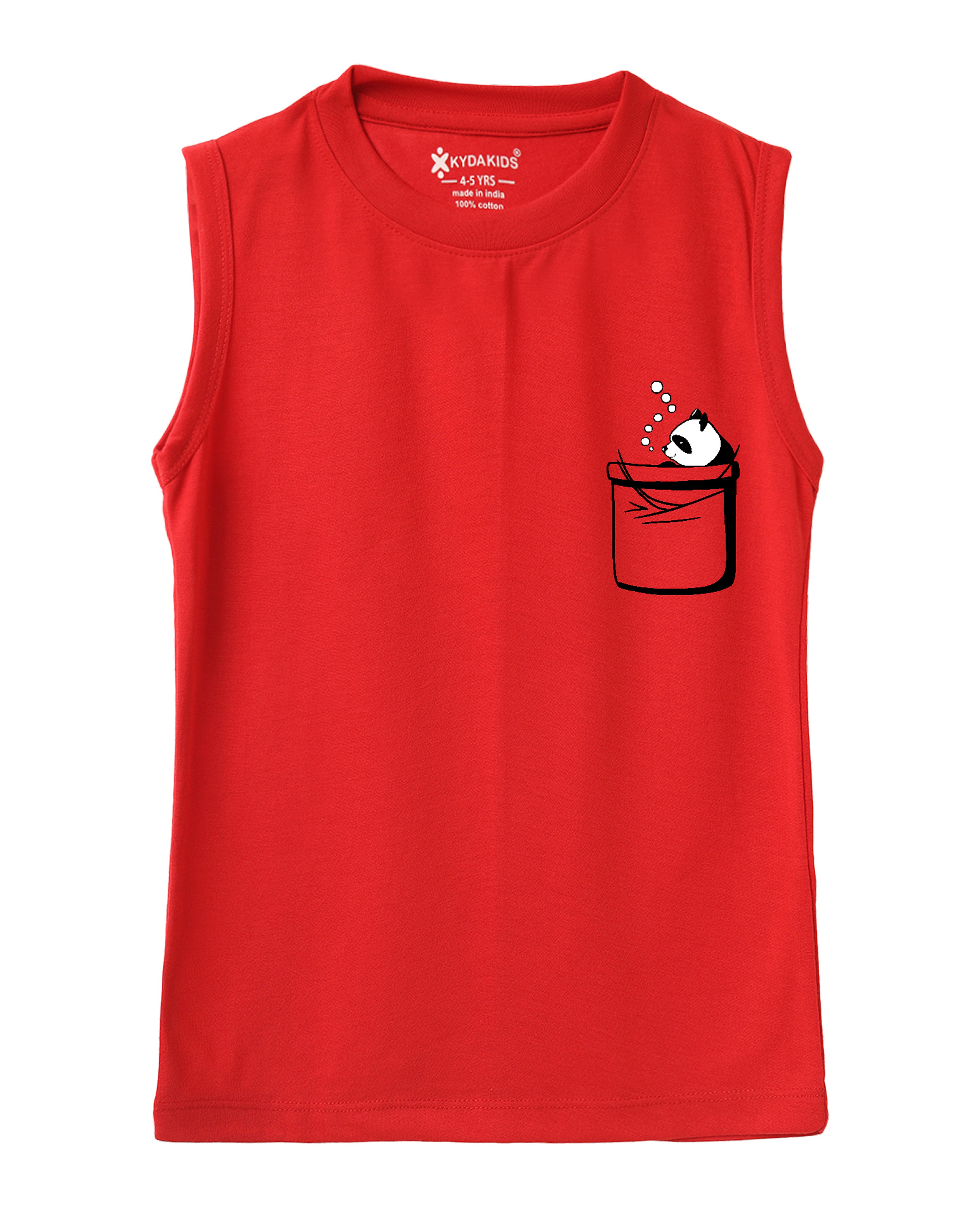 Premium Cotton Printed Vests for Boys | Regular Fit | Pack of 5