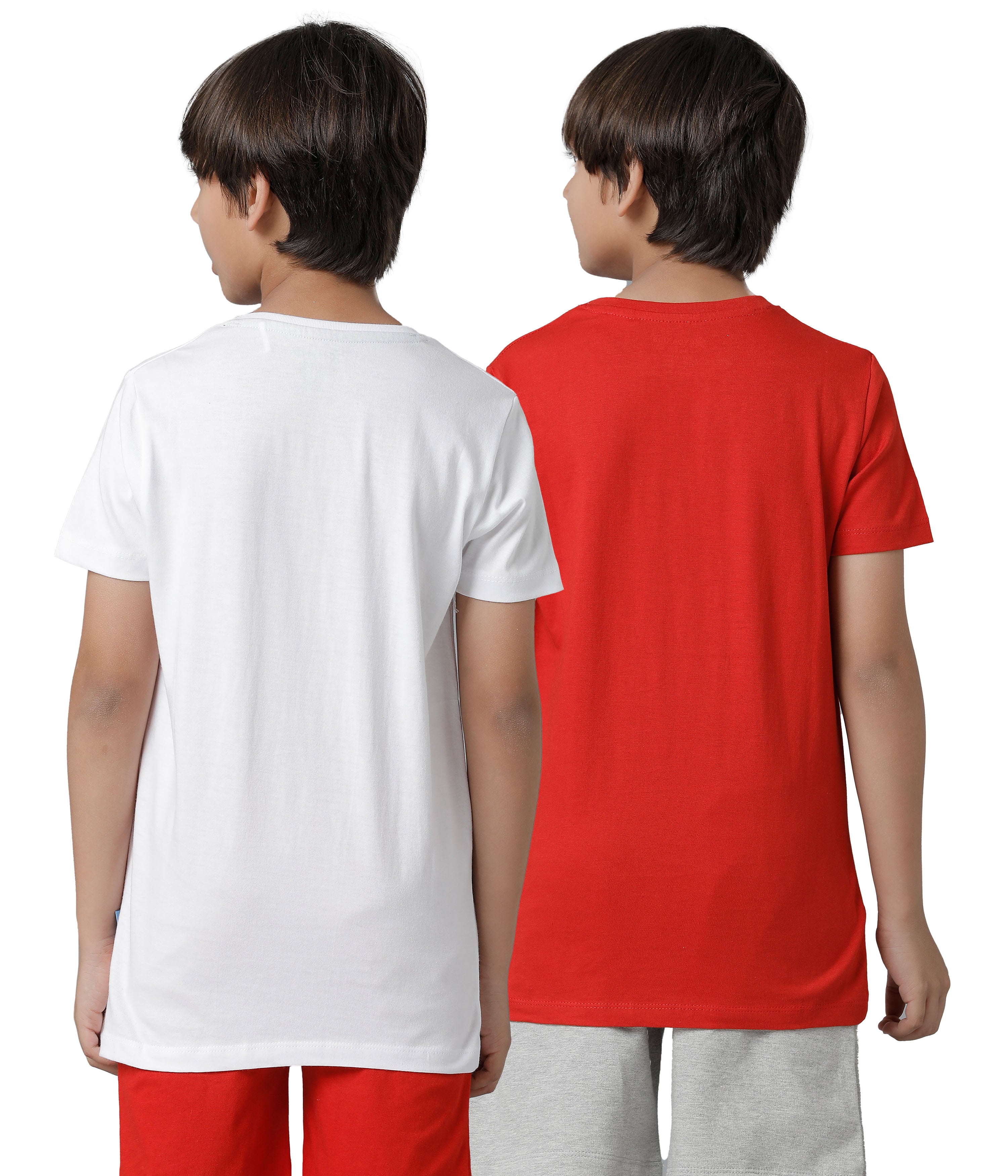 Boys Half Sleeve Pedal Printed Multicolor T-Shirts C1 (Pack of 2)