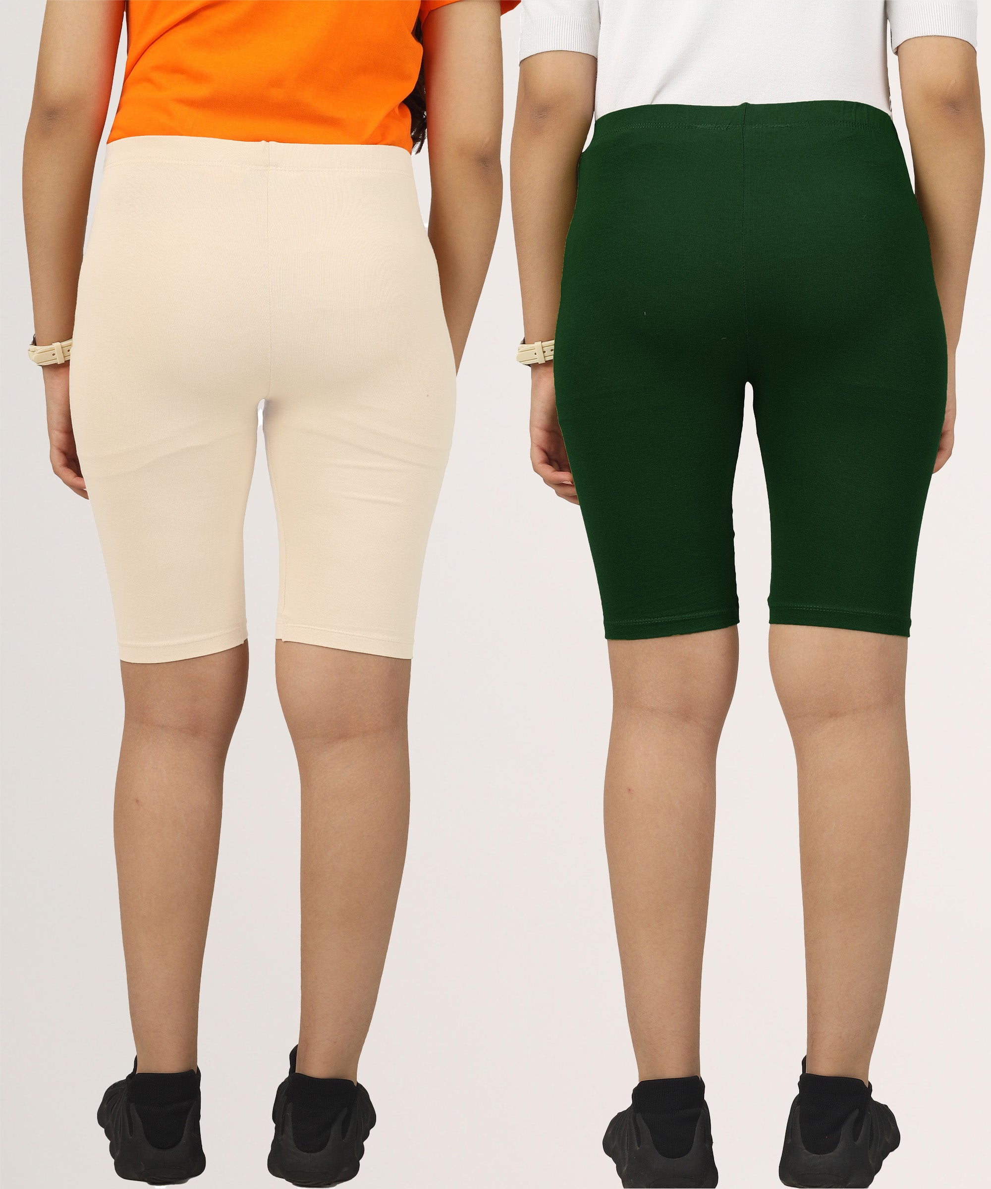 Girls Cycling Shorts | Active Wear (Pack of 2)