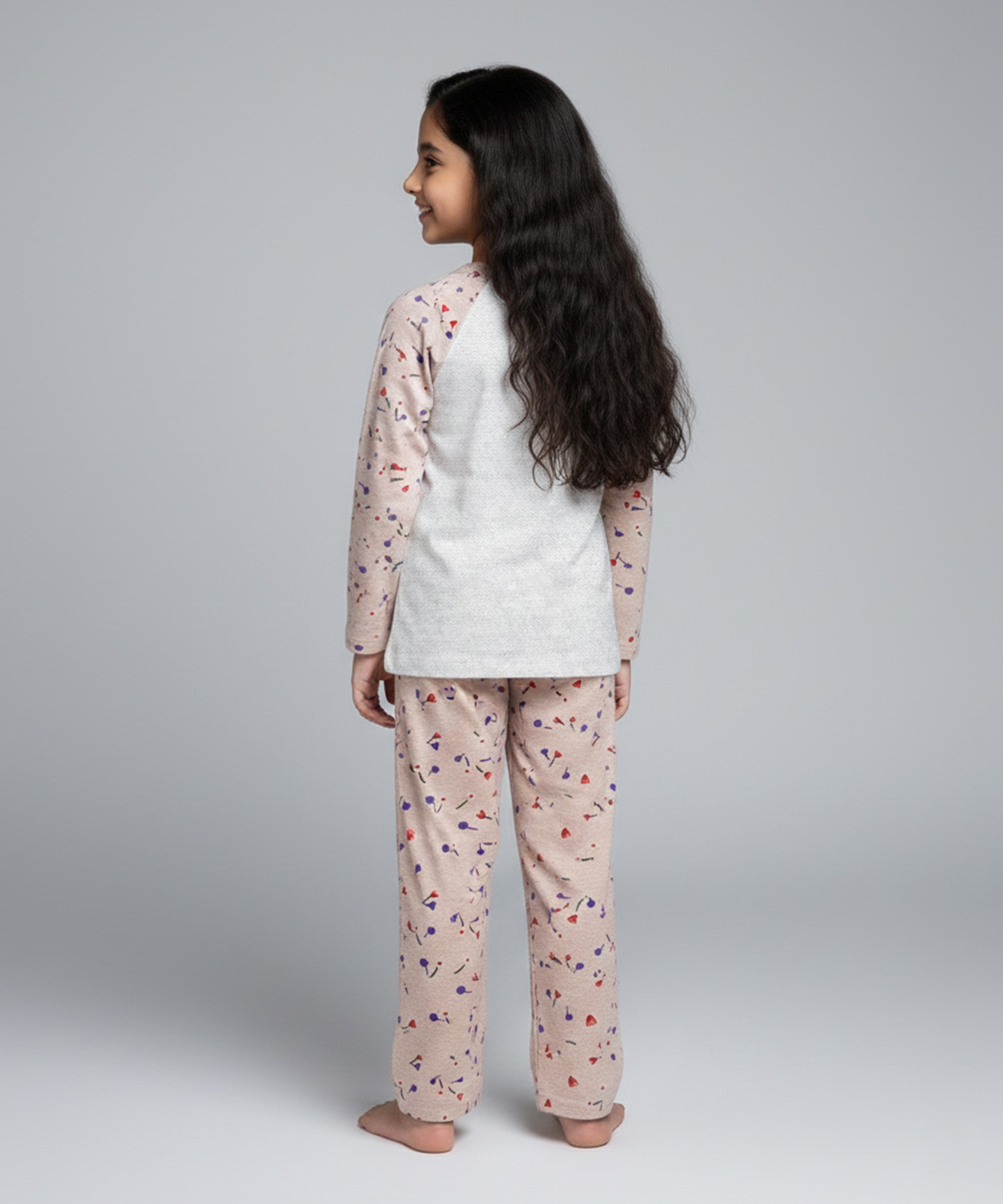 Girls Comfort Cotton Lounge Co-Ord Set