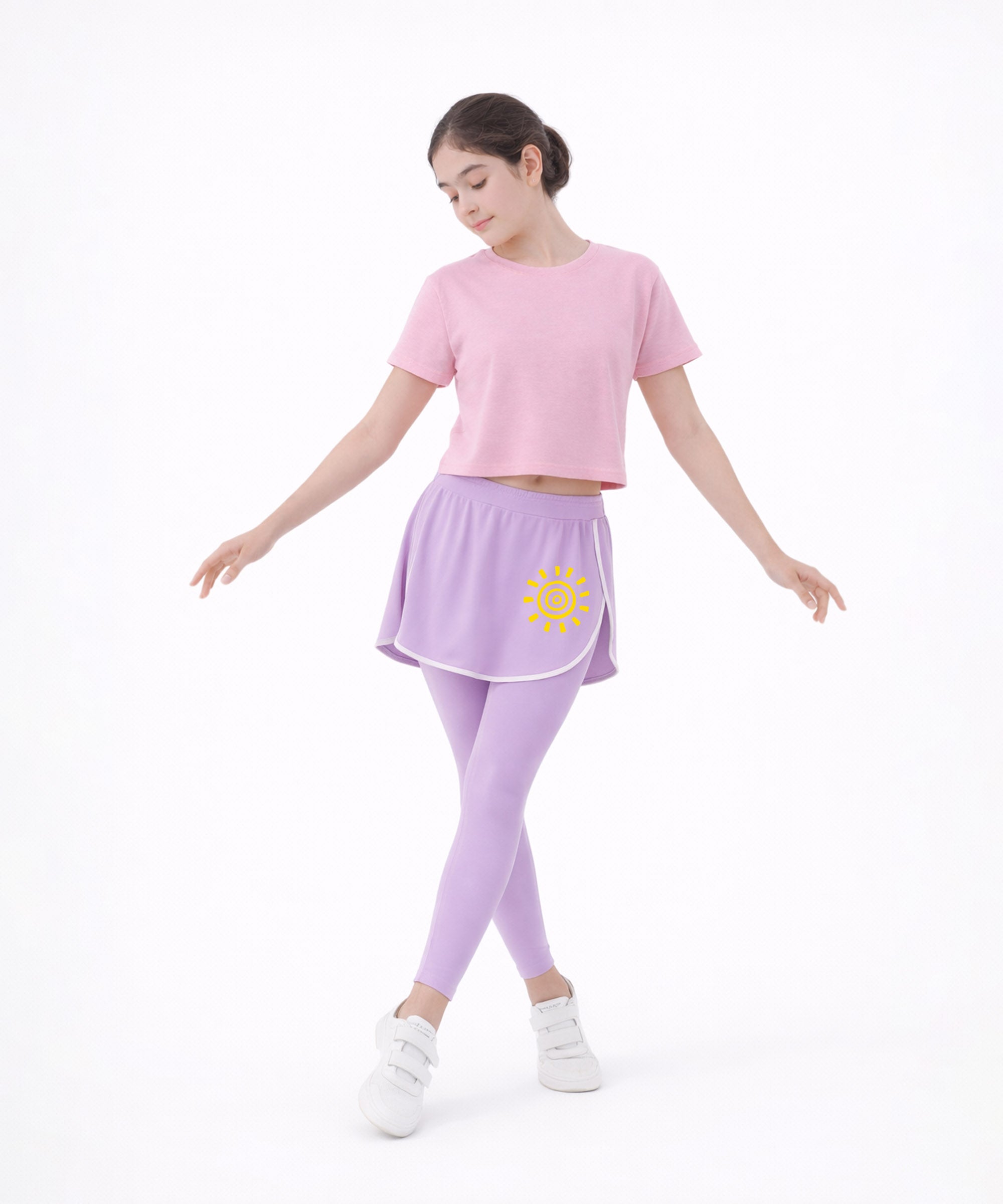 Girls Cotton Stretch Skeggings | 2-in-1 Comfort Fit | Sports & Casual Wear