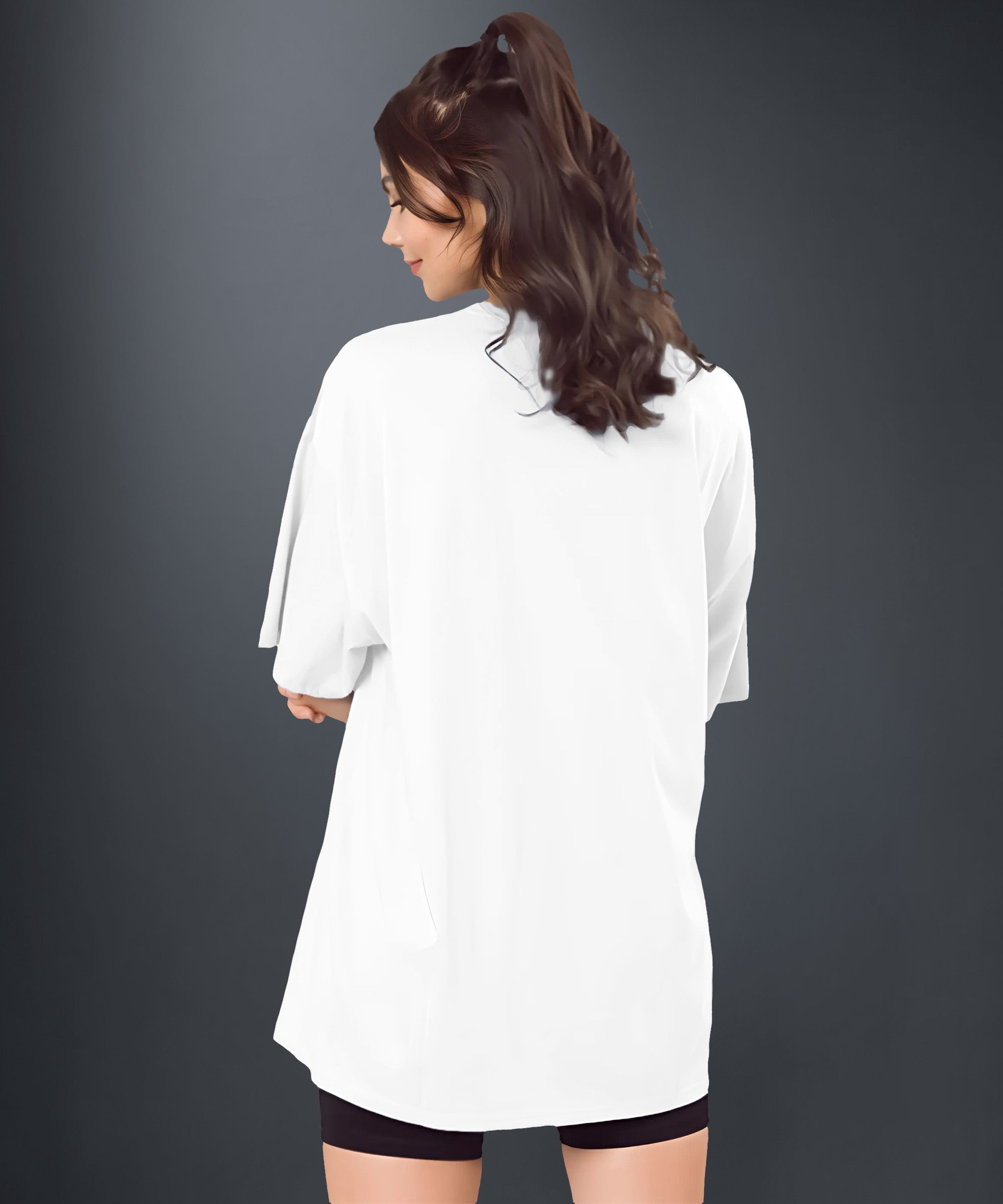 Women's Solid Oversized T-shirt