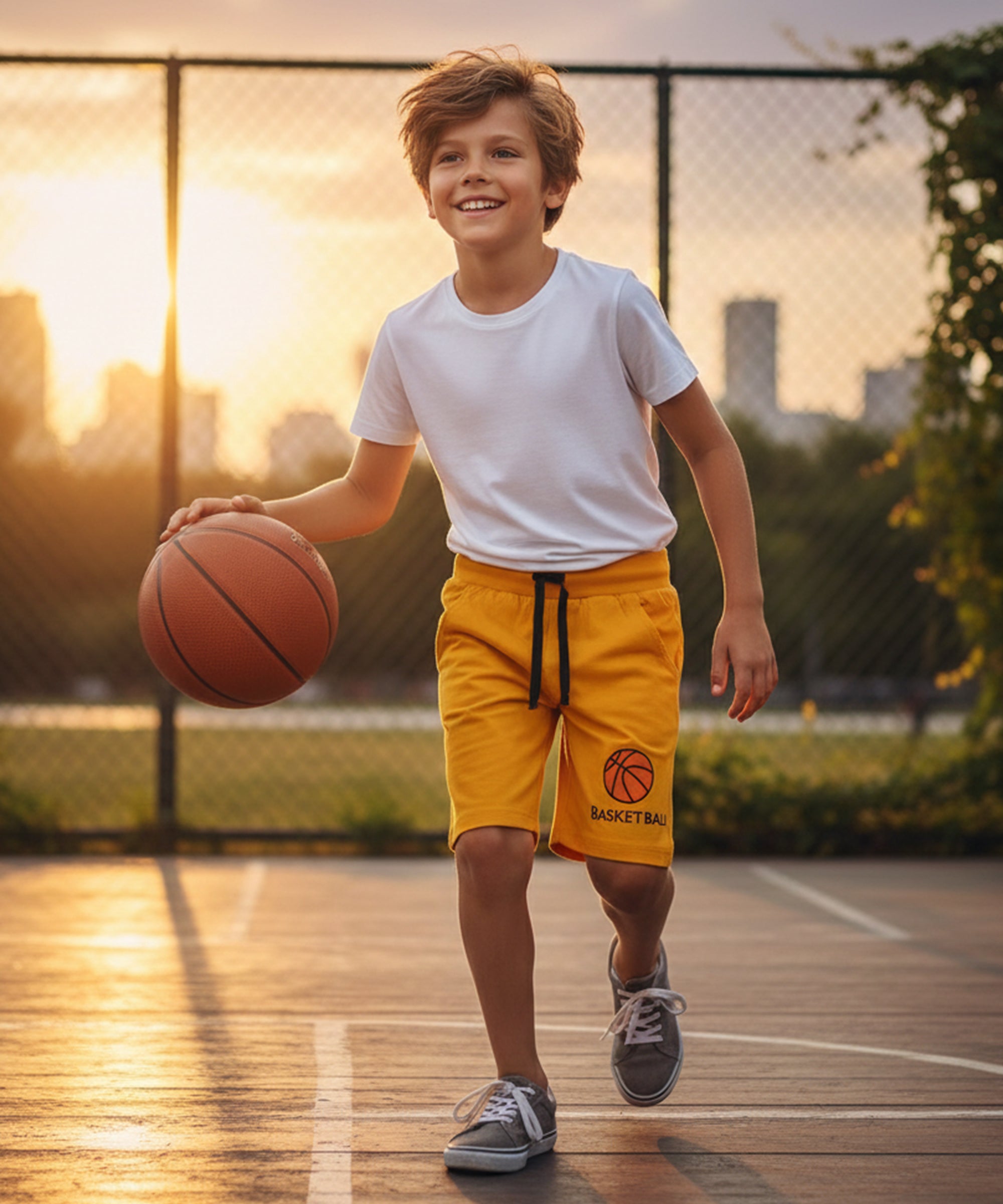 Kids Unisex Cotton Printed Shorts V1 (Pack of 3)