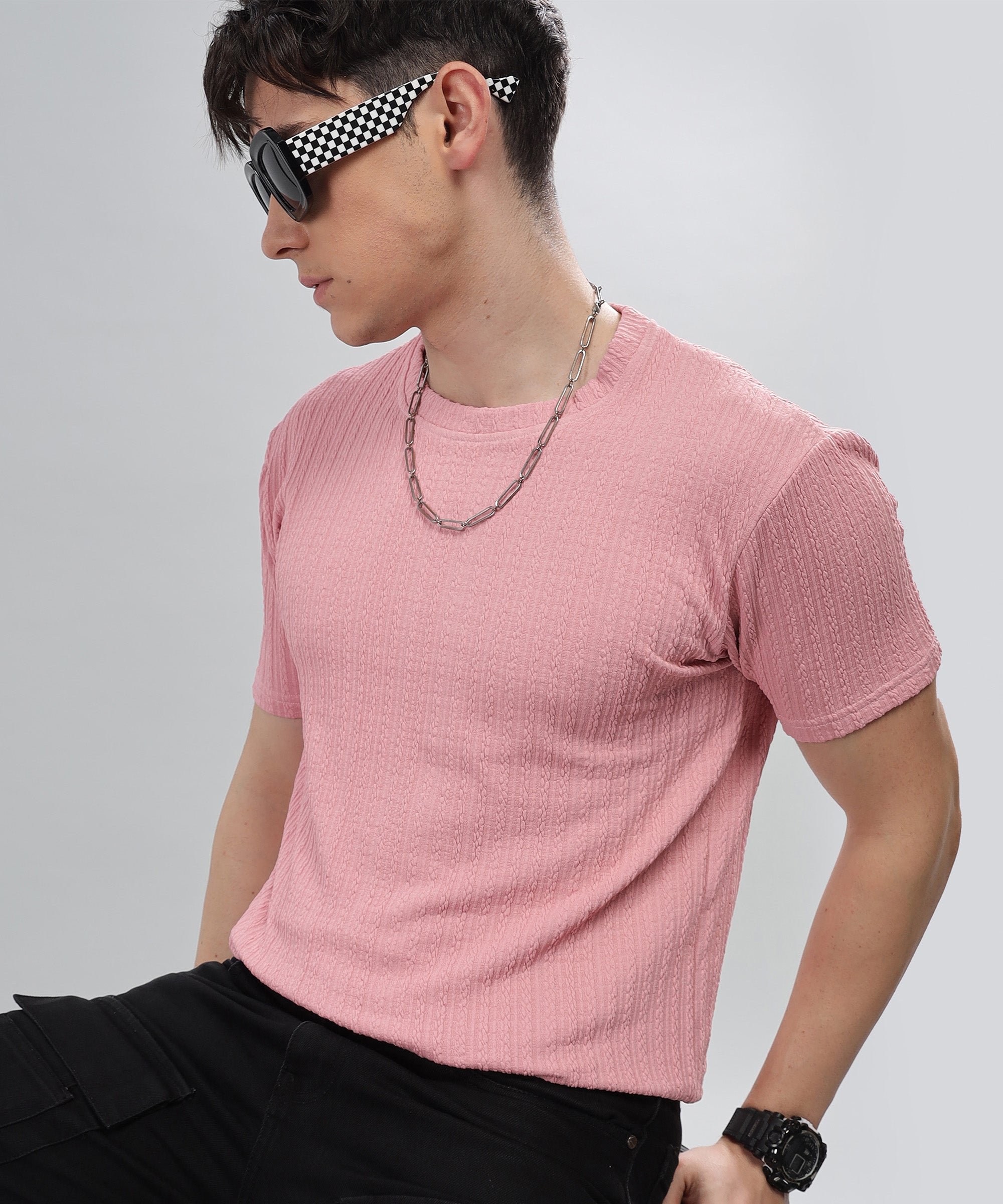 Textured T-Shirt: Regular fit