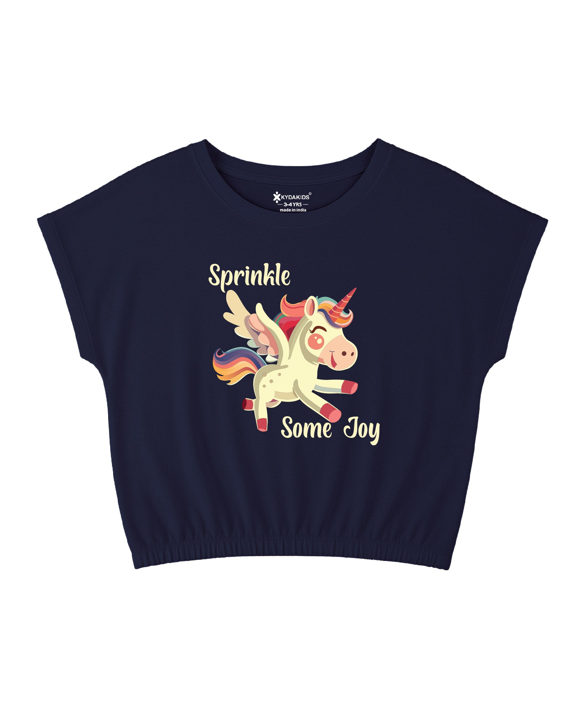 Girls Printed Half Sleeve T-Shirt | Regular Fit - Pack of 3