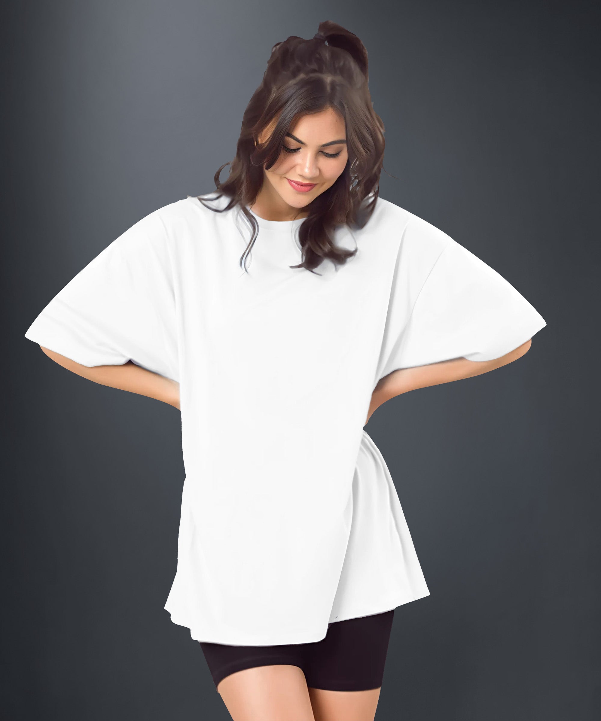 Women's Solid Oversized T-shirt