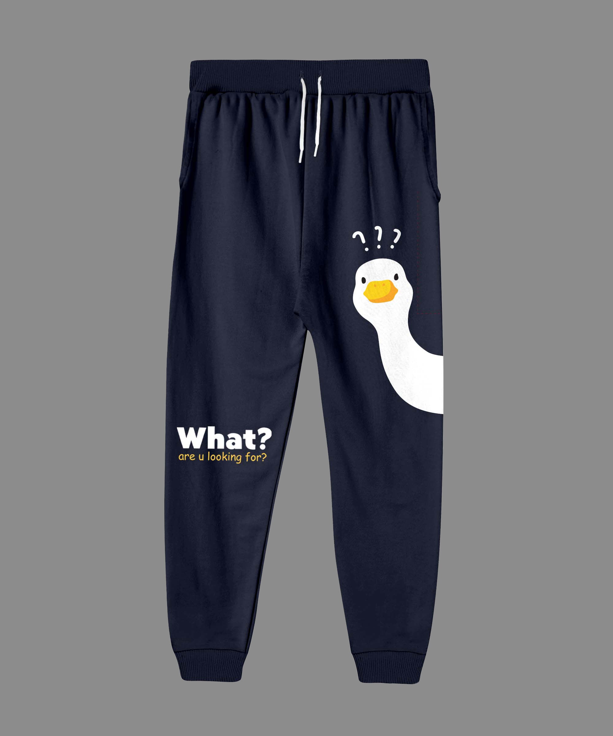 Girls Printed Premium Trouser | Navy