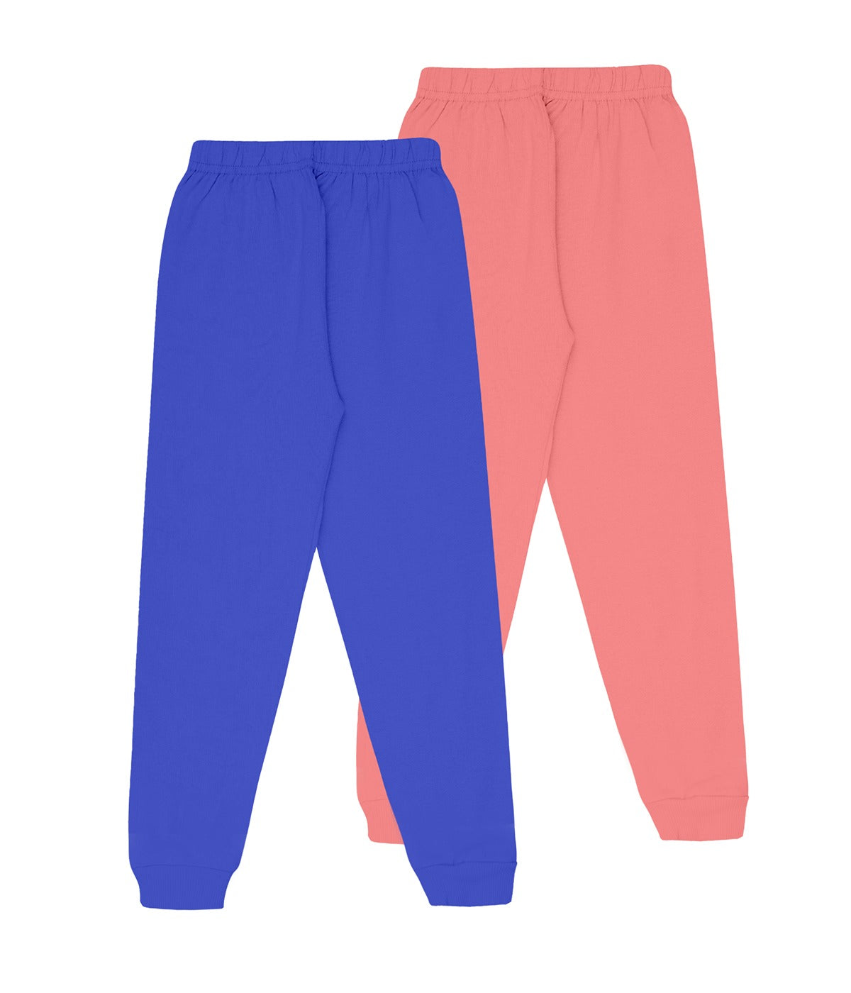 Girls Cotton Printed Track Pants with Pocket C5 - Multicolor (Pack of 2)