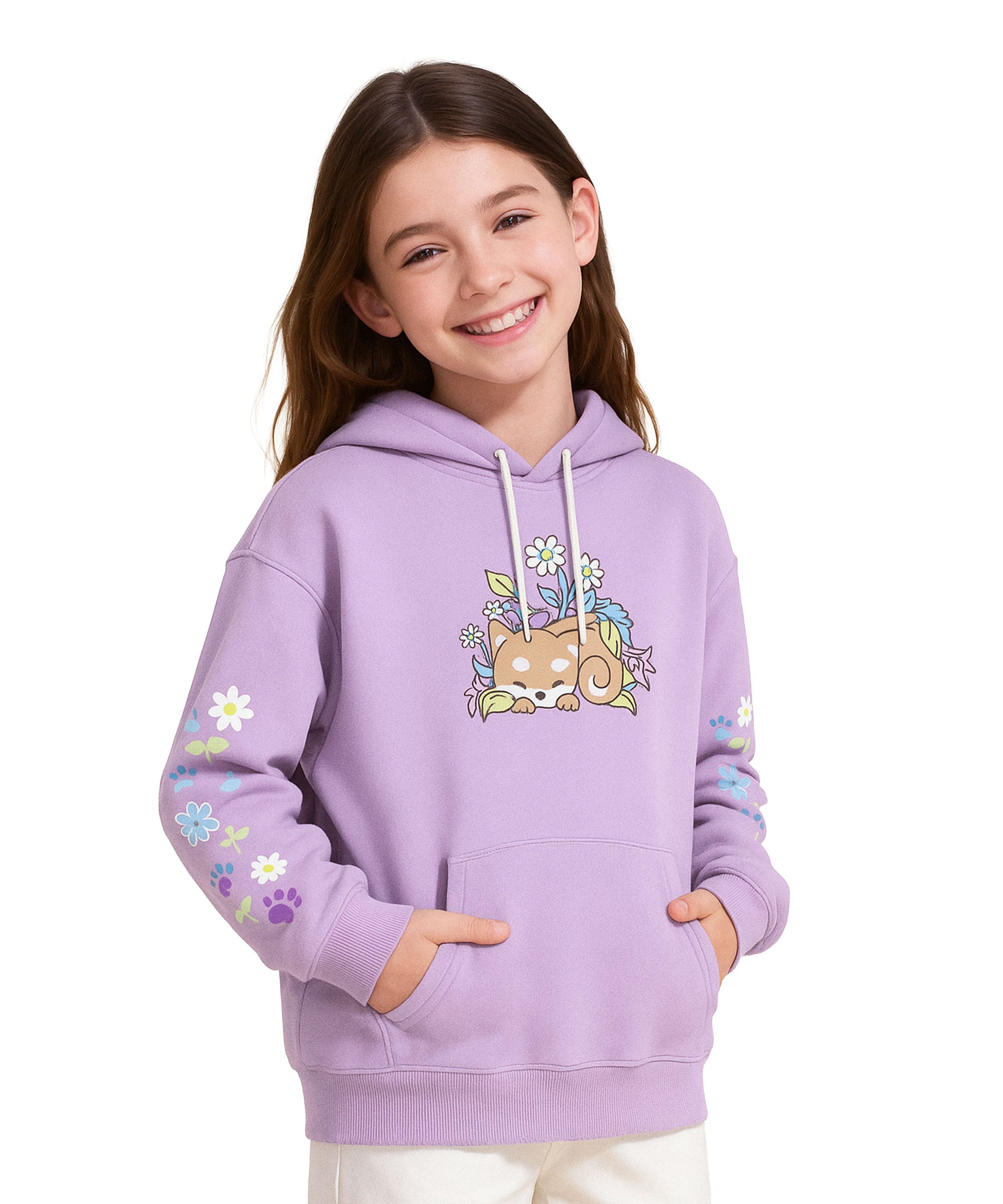 Girls Premium Printed Hoodie