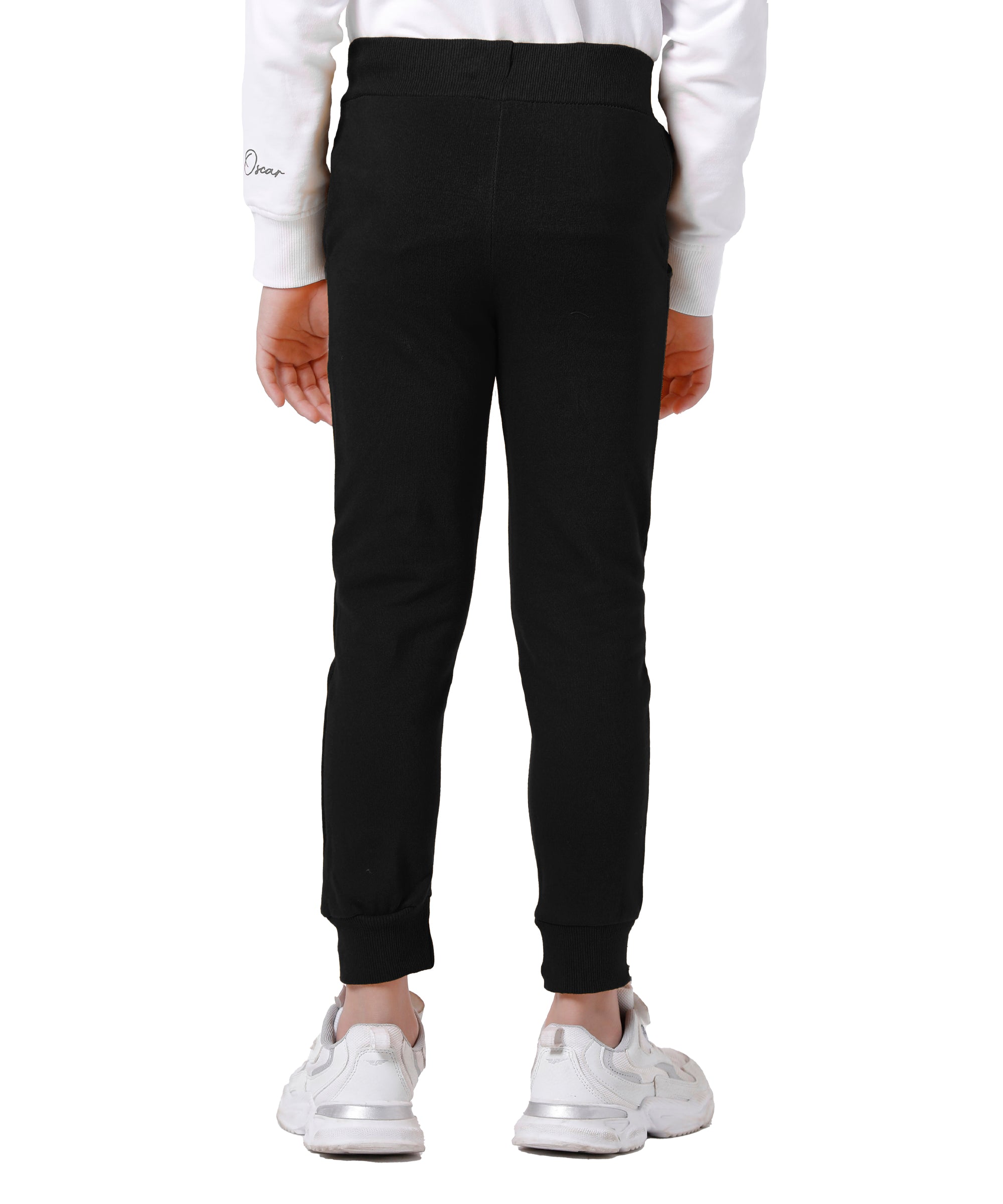 Boys Printed Premium Trouser | Black