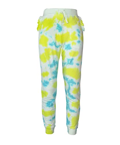 Kids Cotton Printed Joggers for Girls - Green