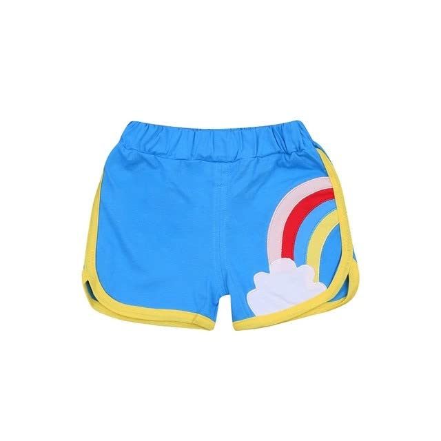 Girls Cotton Plain Regular Fit Shorts - Multicolor (Pack of 2)