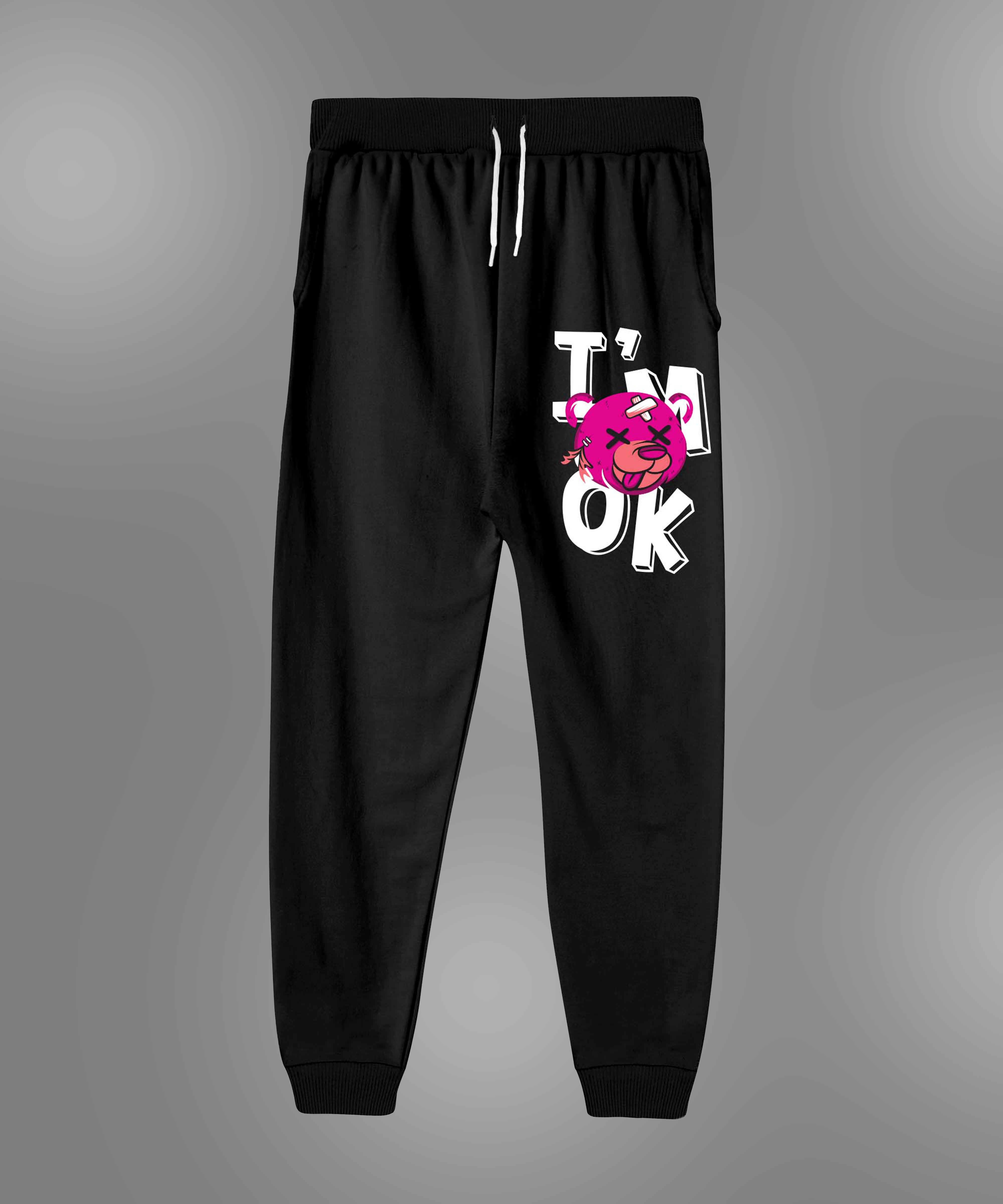 Boys Printed Premium Trouser | Black